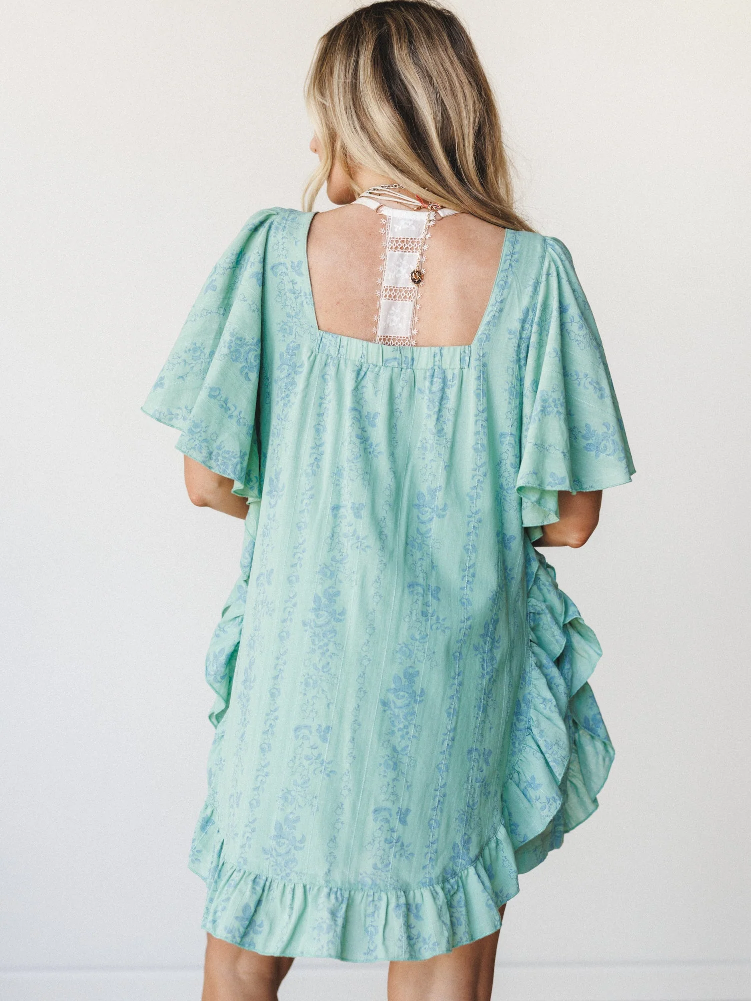Goldie Floral Romper - Sage - Image 8