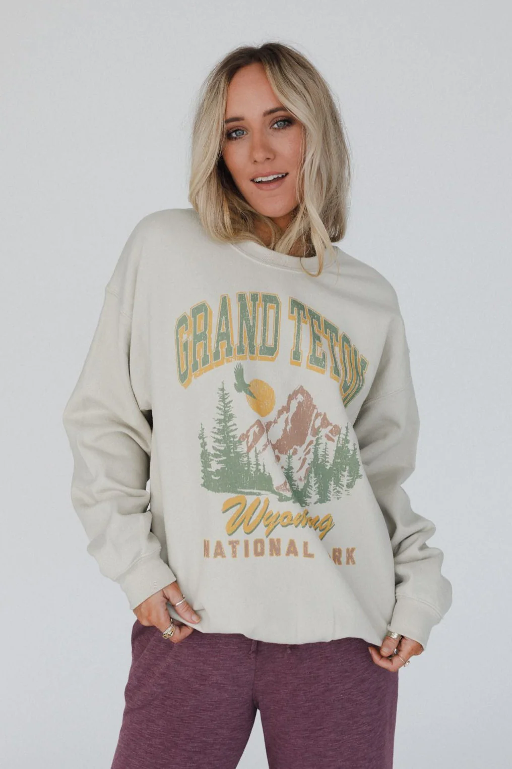 Grand Teton Sweatshirt - Sand - Image 3
