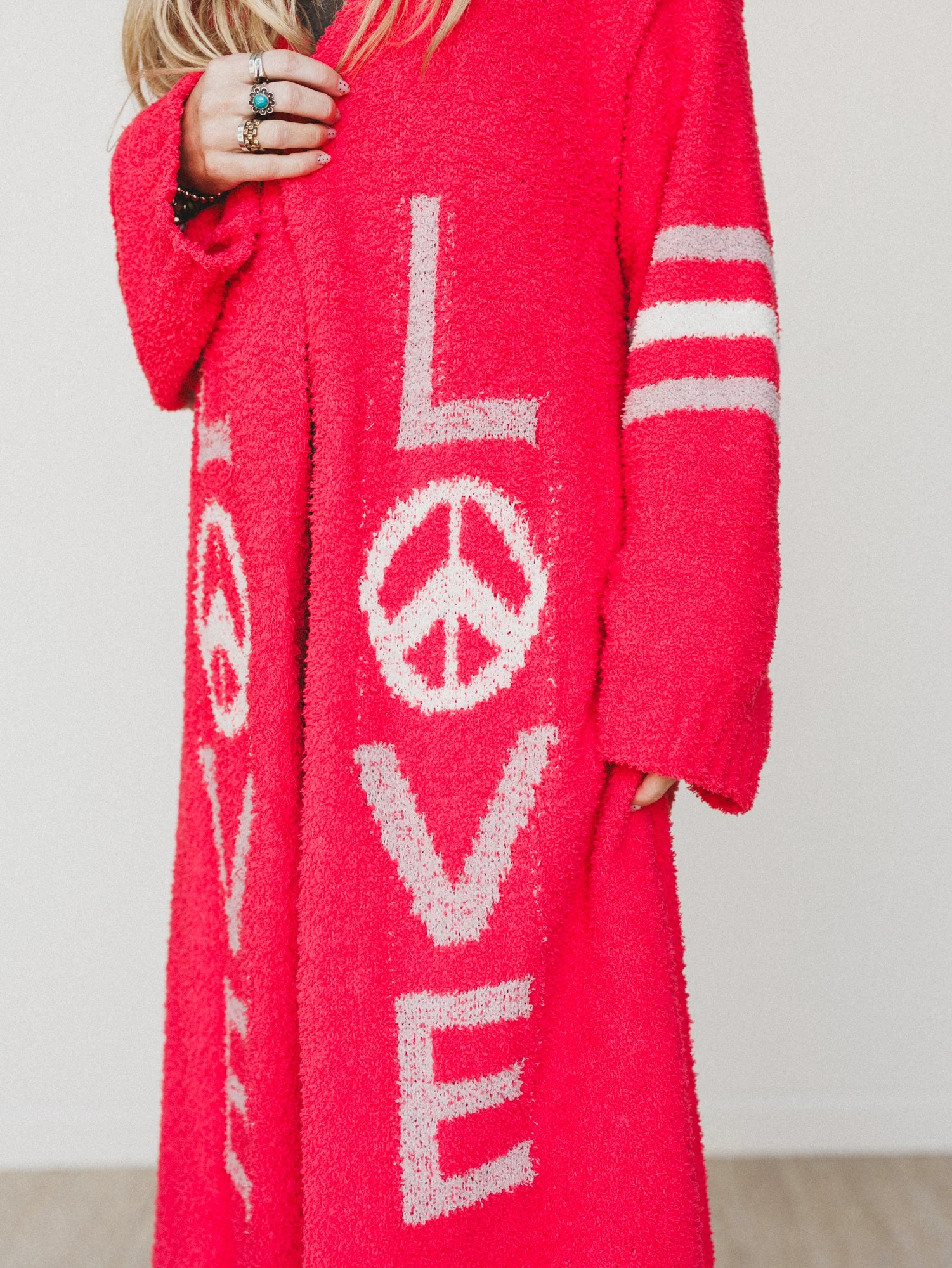 Groove In Love Sweater - Red - Image 3