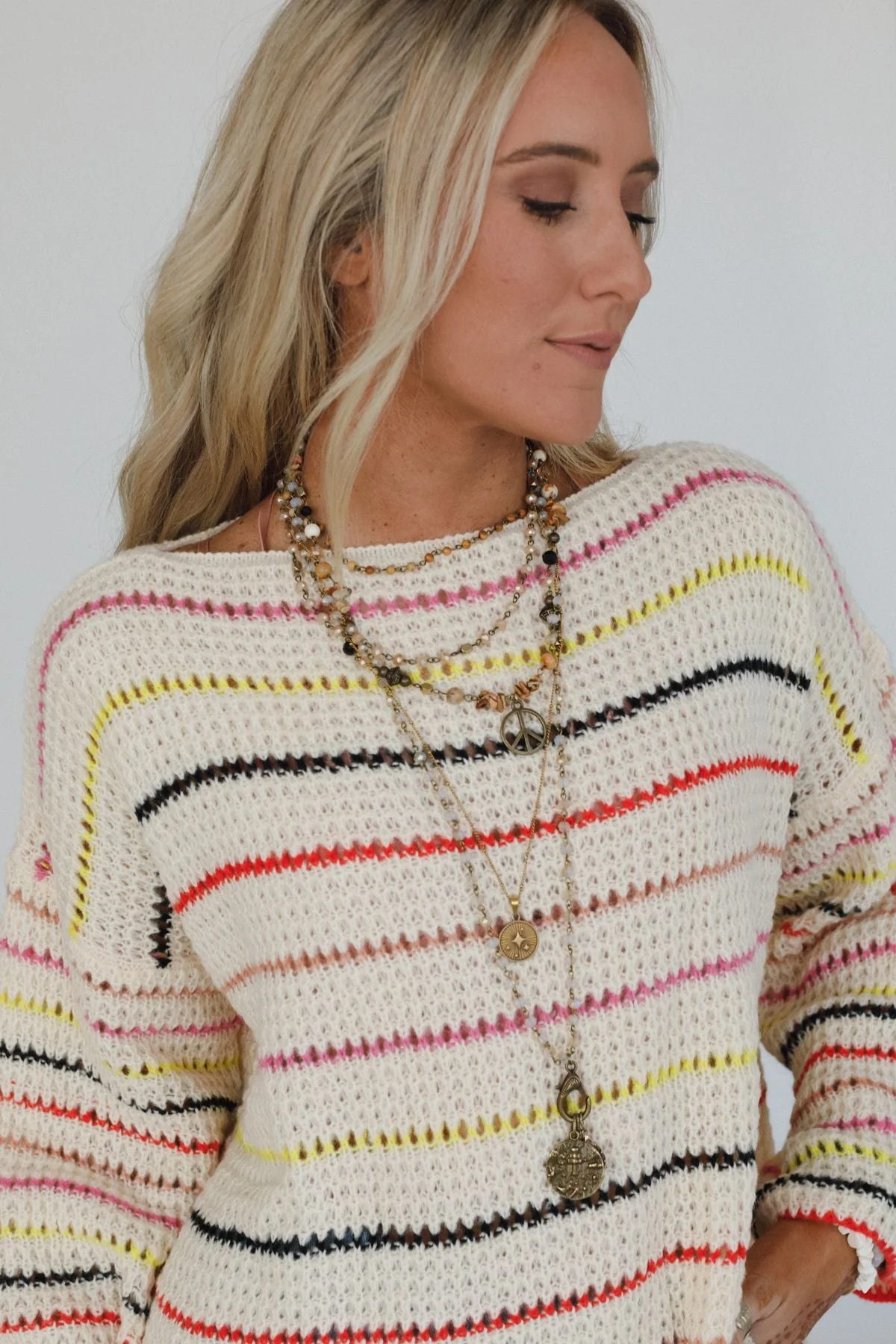 Halo Breeze Bell Sleeve Sweater - Multi - Image 4