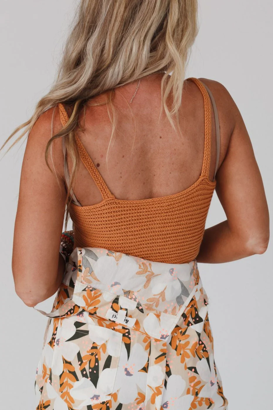 Heatwaves Button Down Brami - Burnt Orange - Image 3