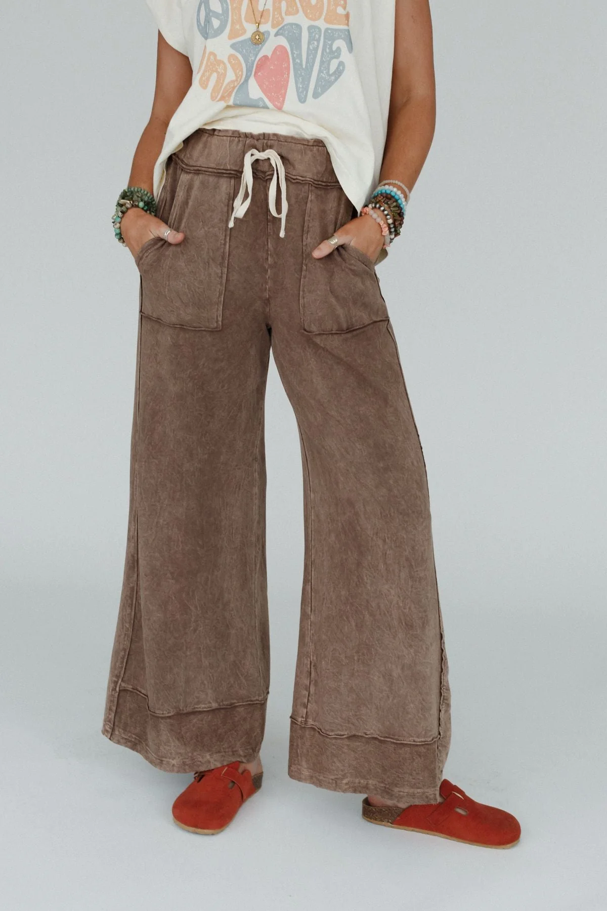 The Nest Heaven Sent Wide Leg Pant - Mocha - Image 6