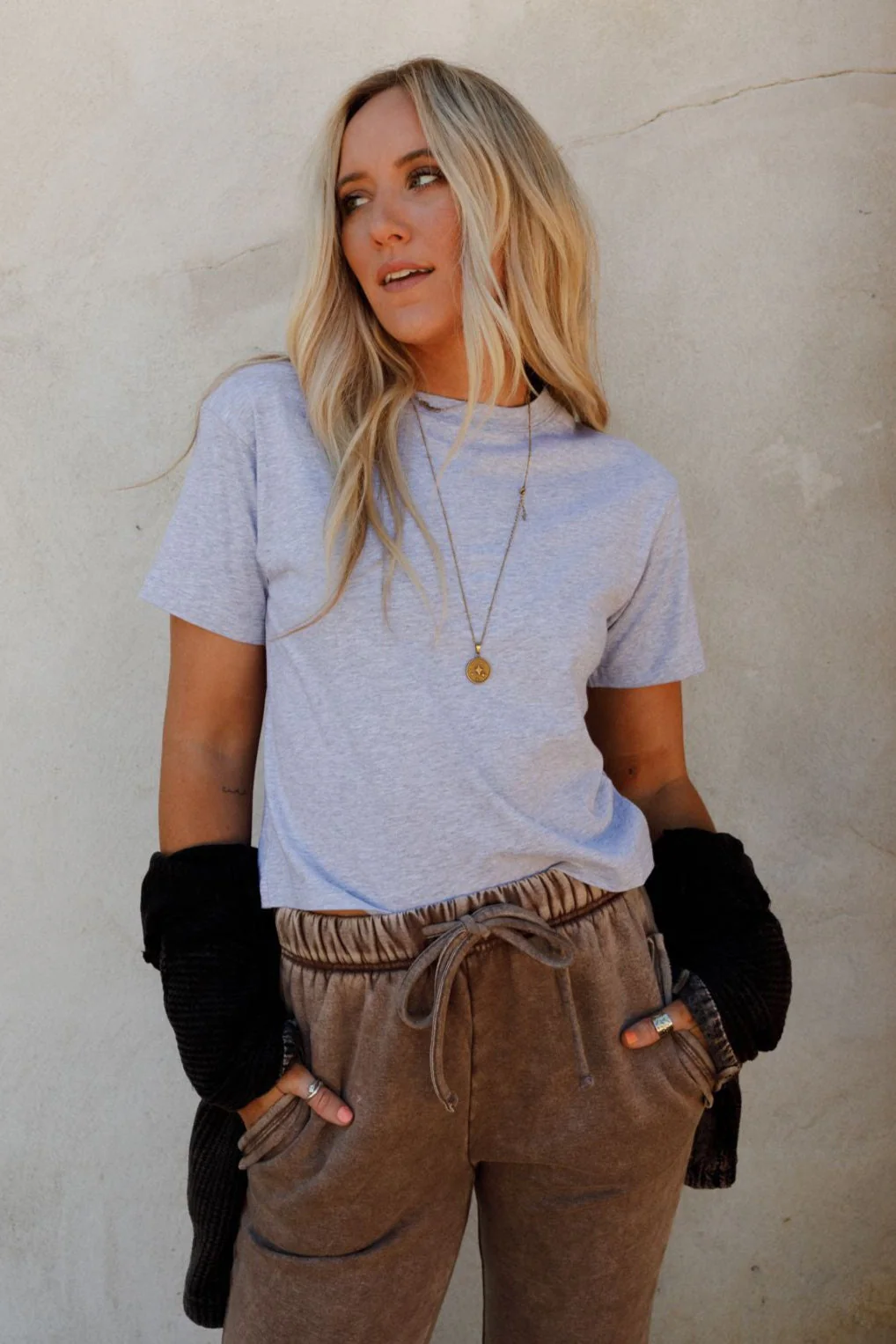Here Today Basic Tee - Heather Gray