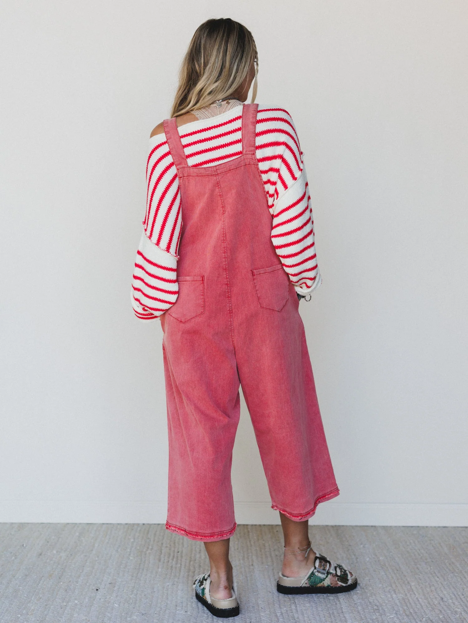 High Hopes Flower Patch Overalls - Rust - Image 6