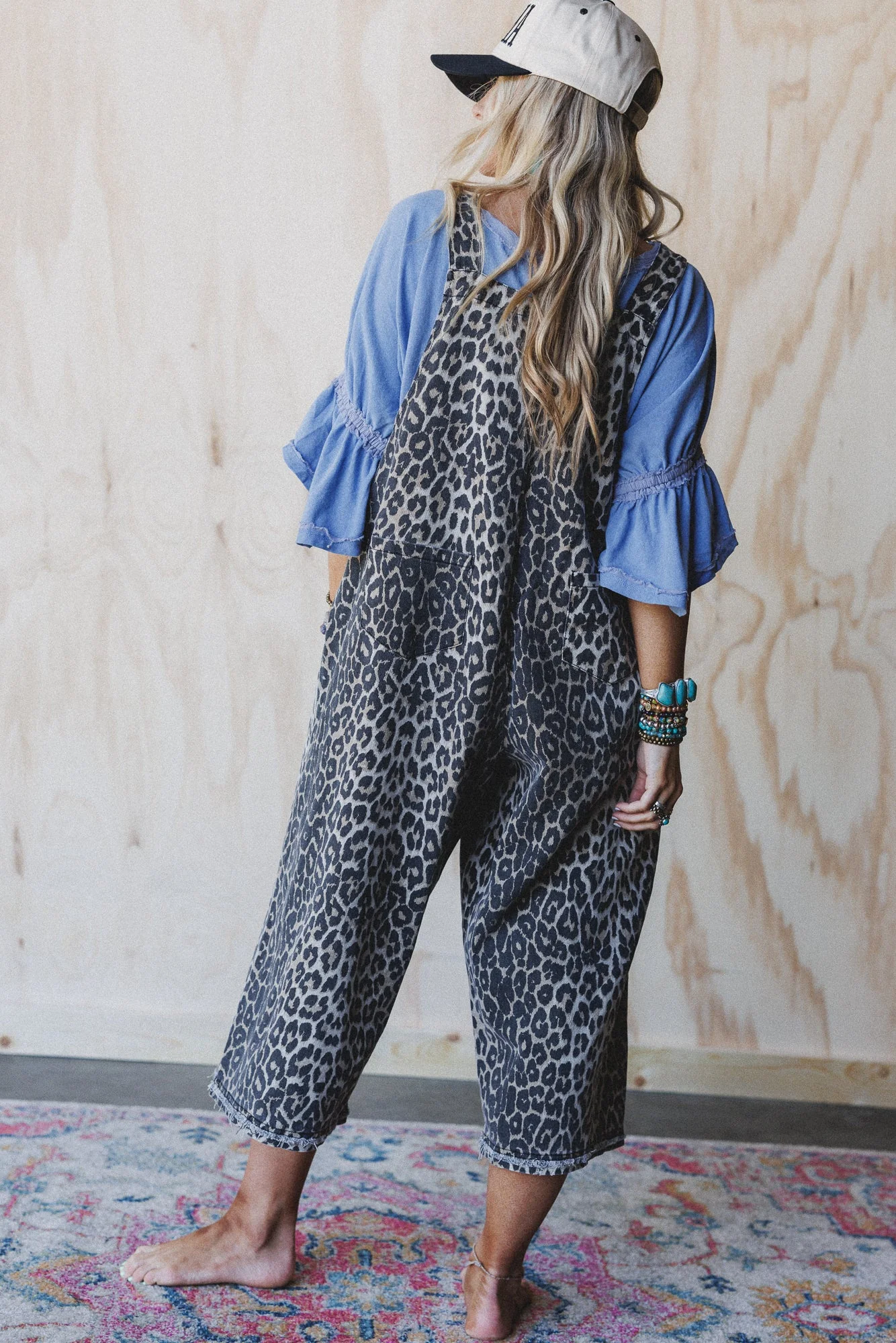 High Hopes Leopard Print Overalls - Ash Leopard - Image 5