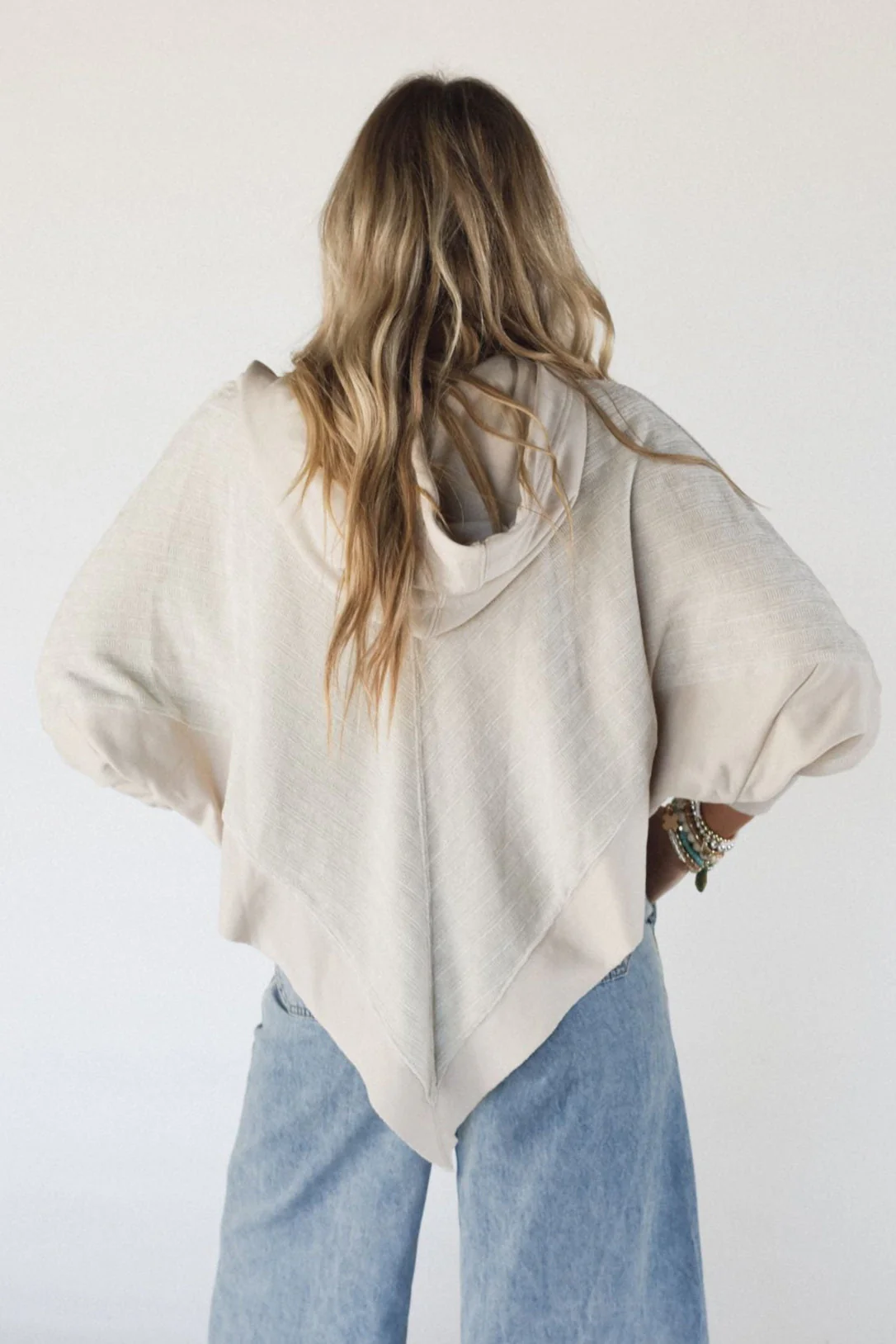 High Point Hoodie Top - Beige - Image 4