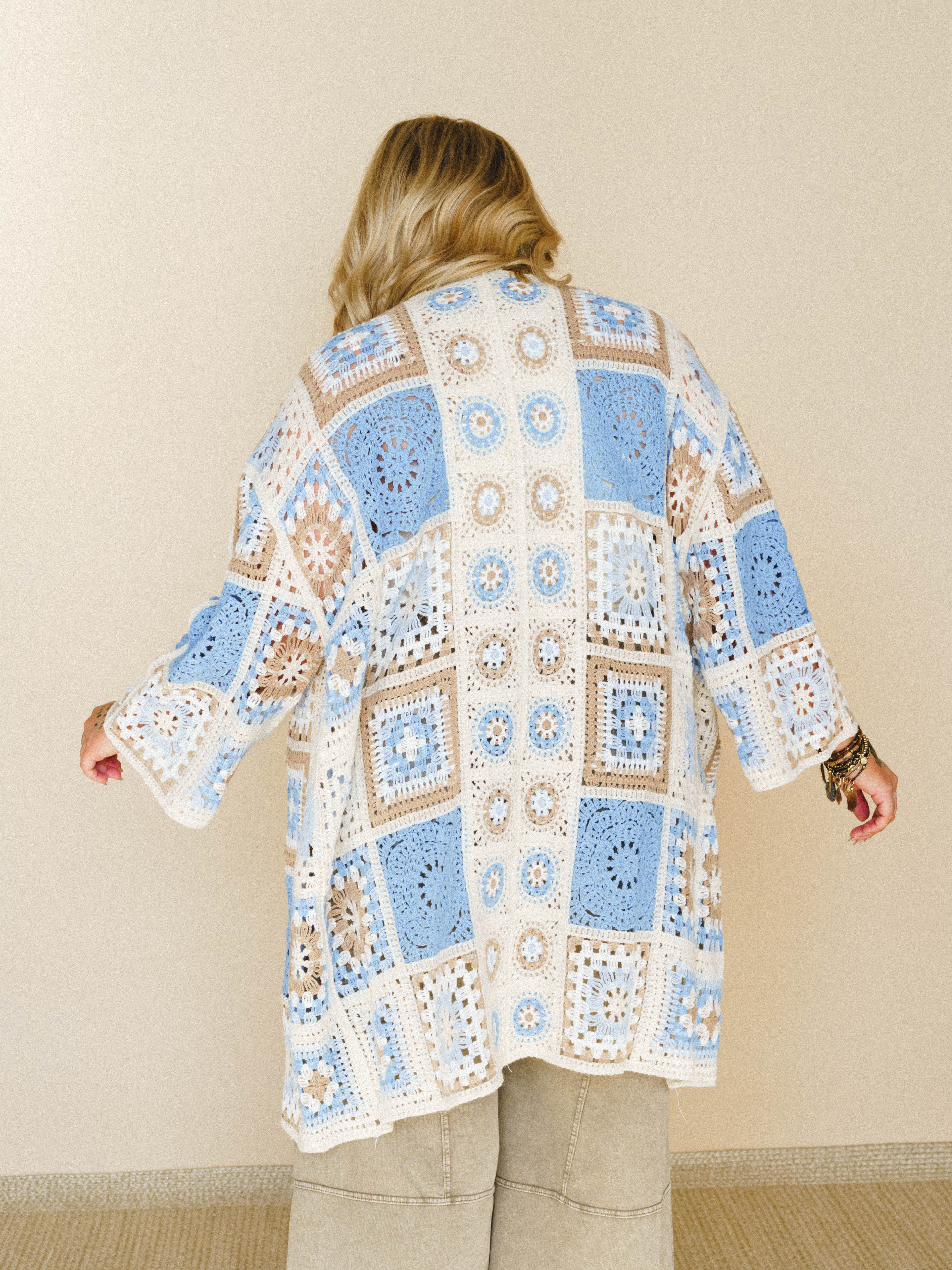 Holiday Journey Cardigan - Blue Multi - Image 4
