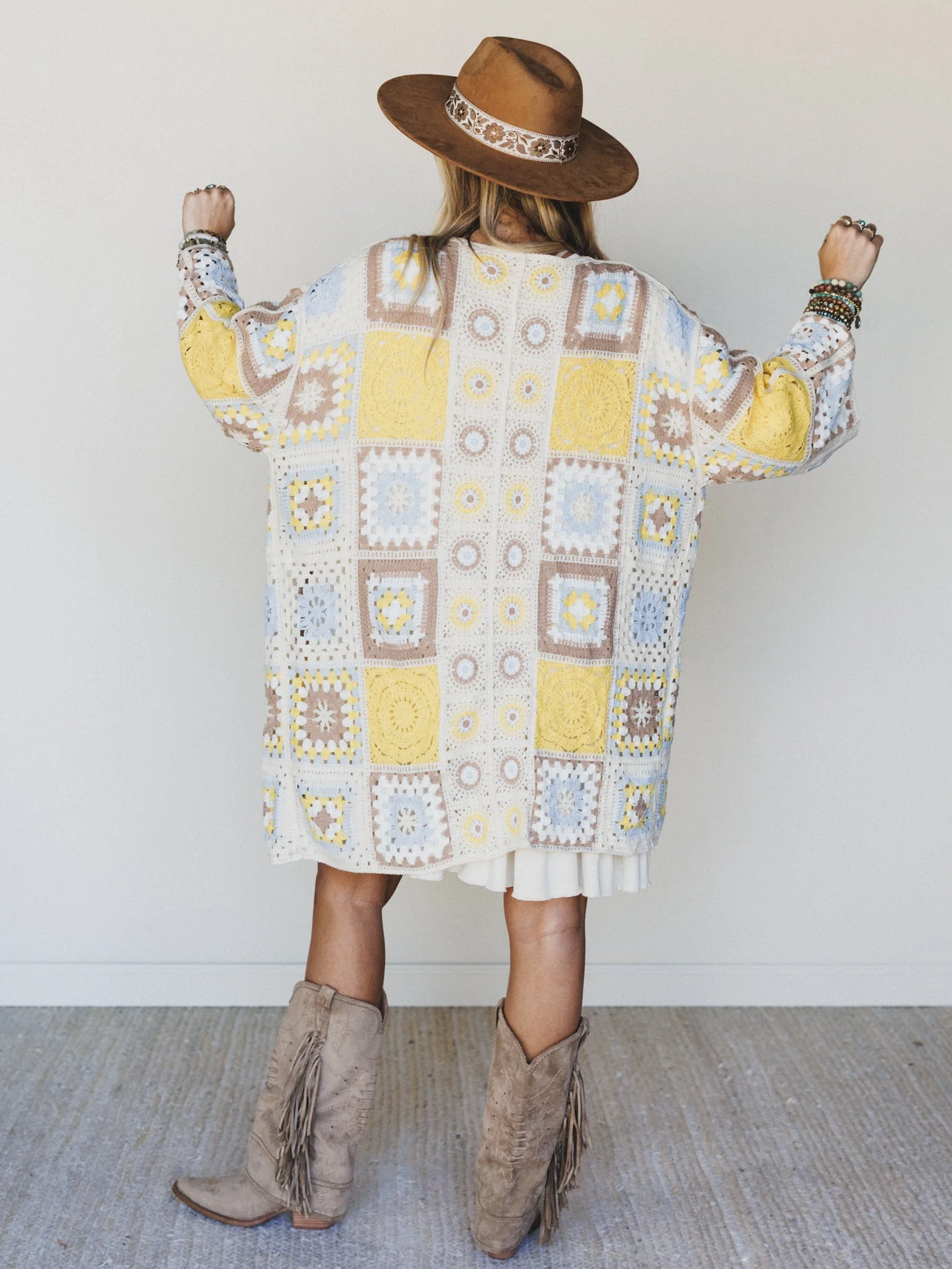 Holiday Journey Cardigan - Yellow Multi - Image 4