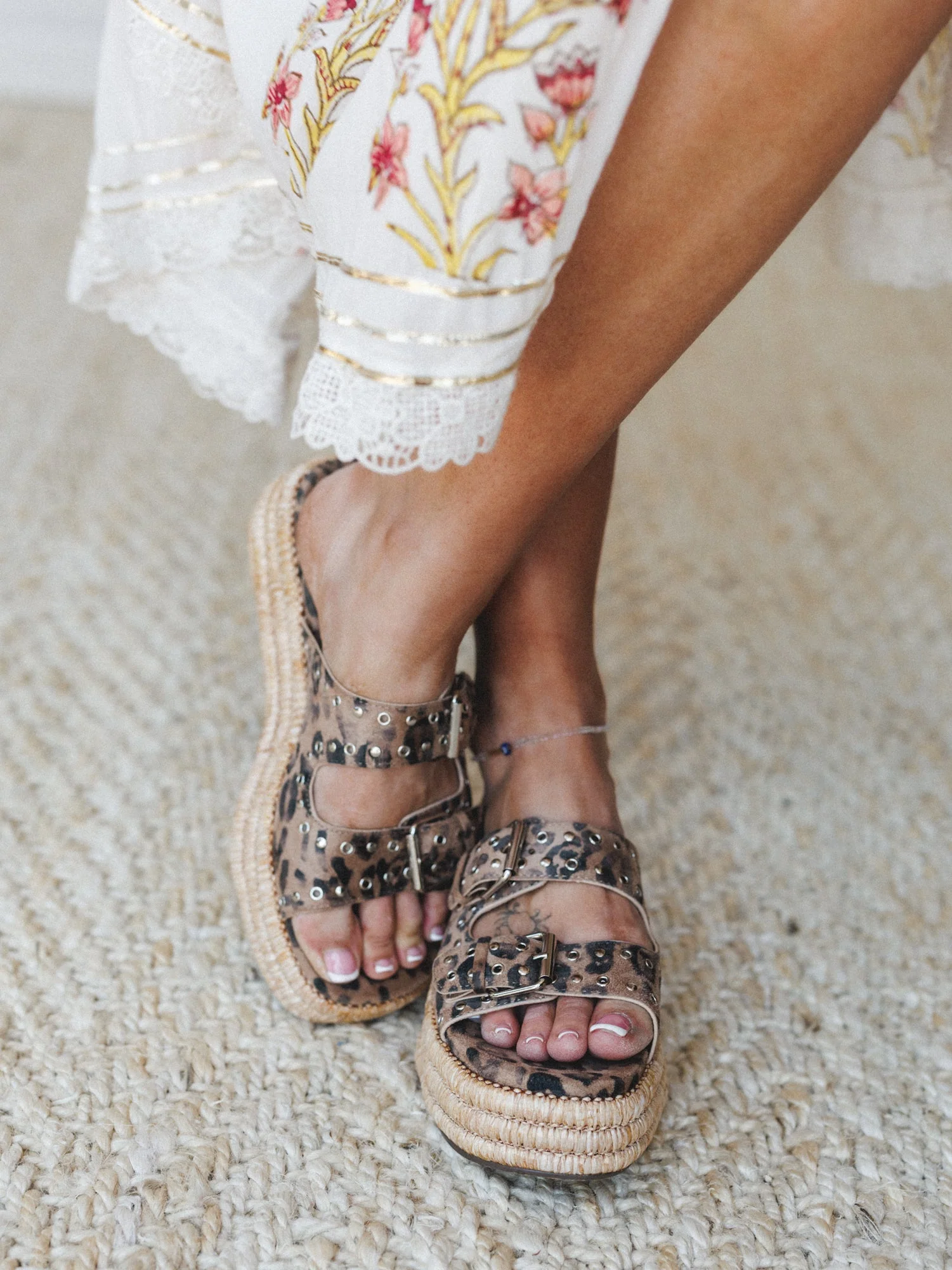 Holly Platform Slide - Leopard - Image 2