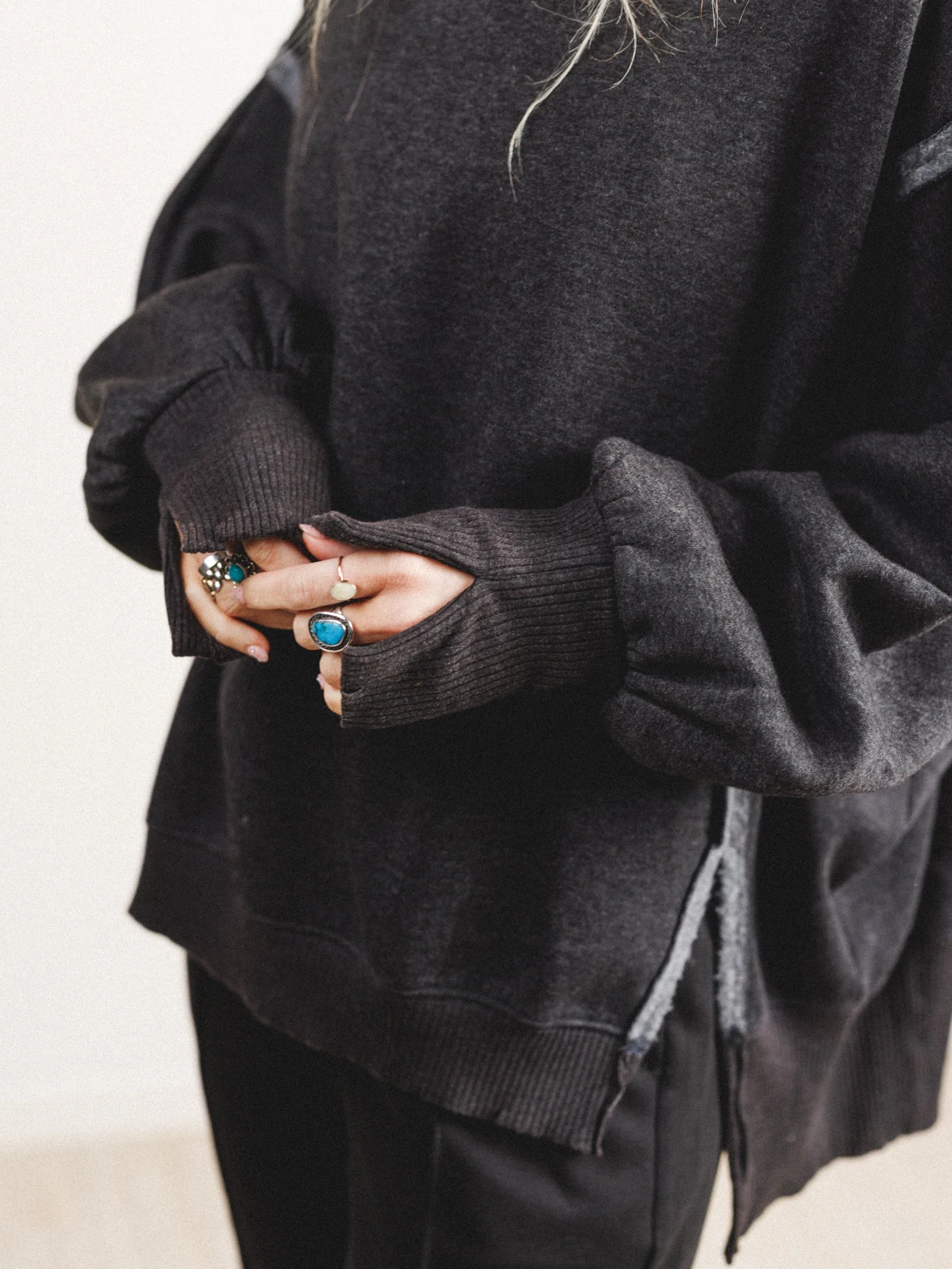 Honey Cloud Sweatshirt - Black - Image 3