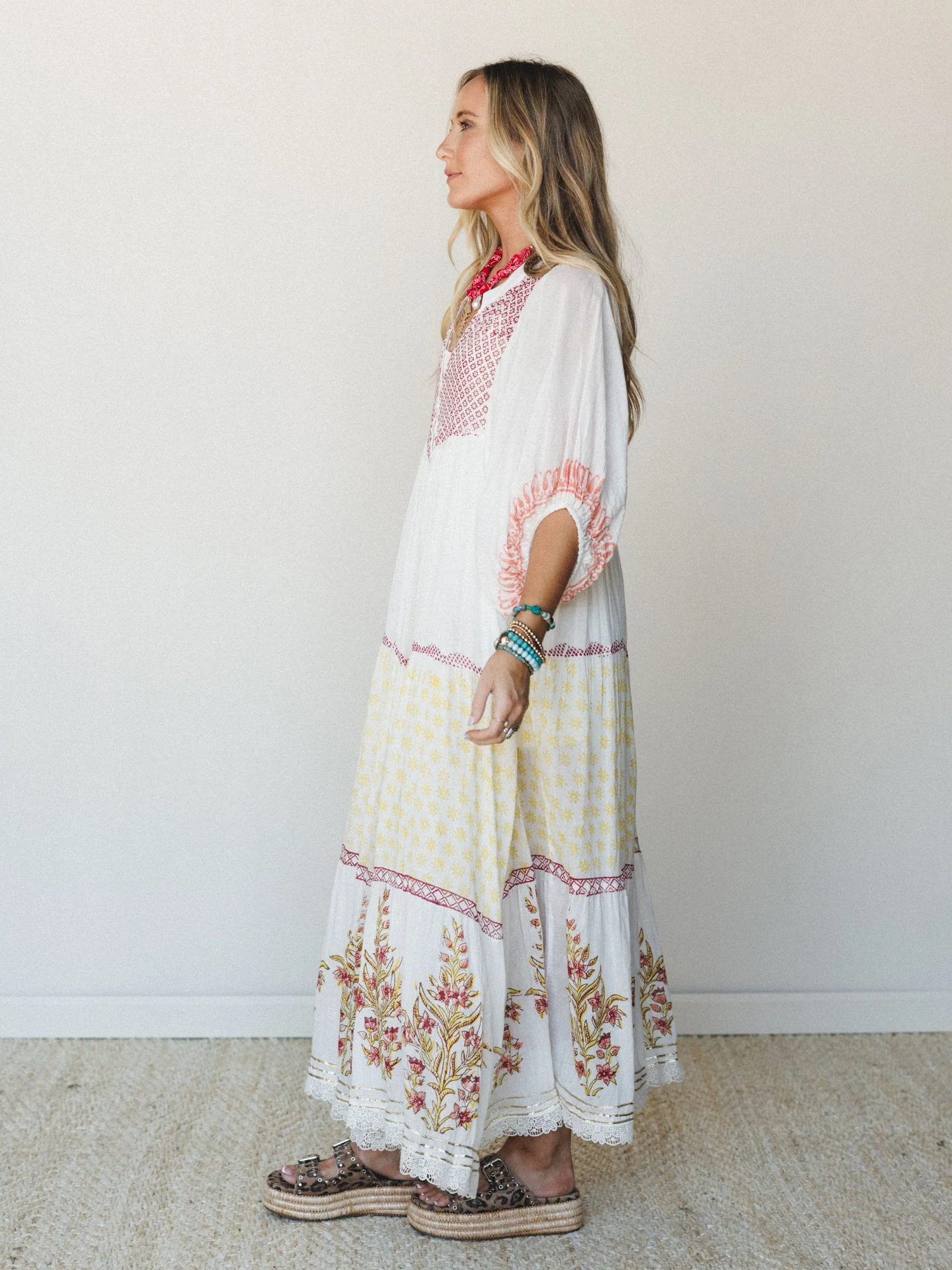 Honey Sun Maxi Dress - Natural Multi - Image 4