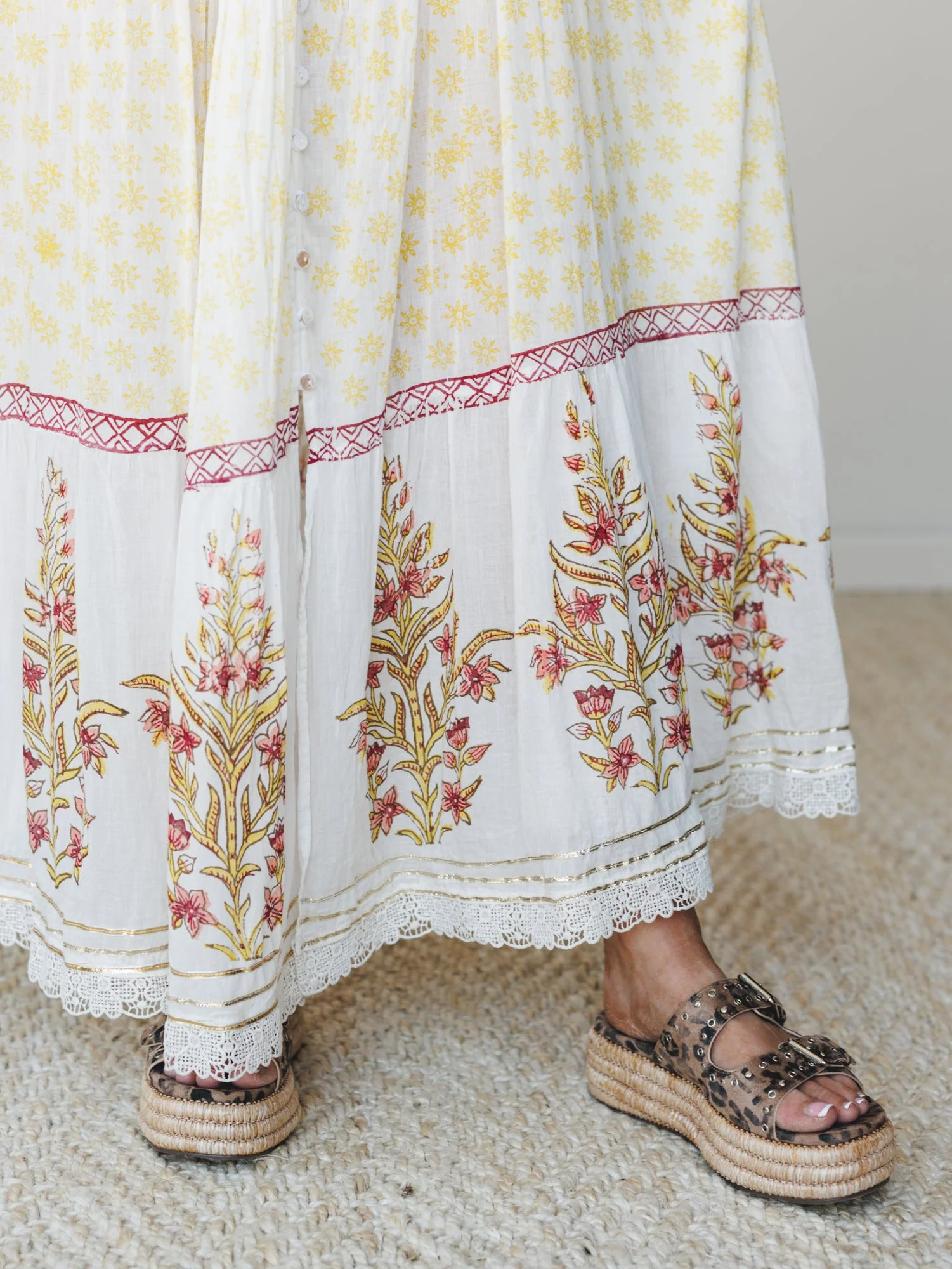 Honey Sun Maxi Dress - Natural Multi - Image 5