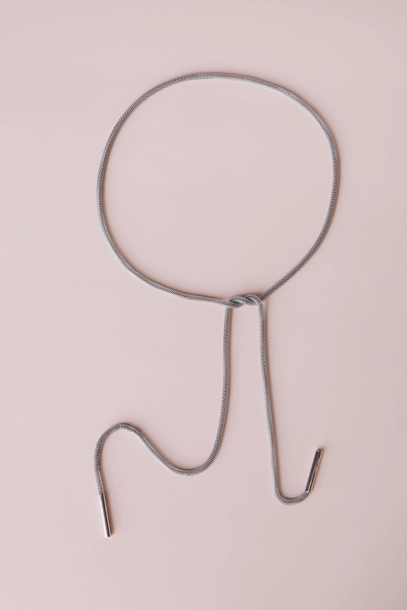 Horizon Drop Necklace - Silver - Image 3