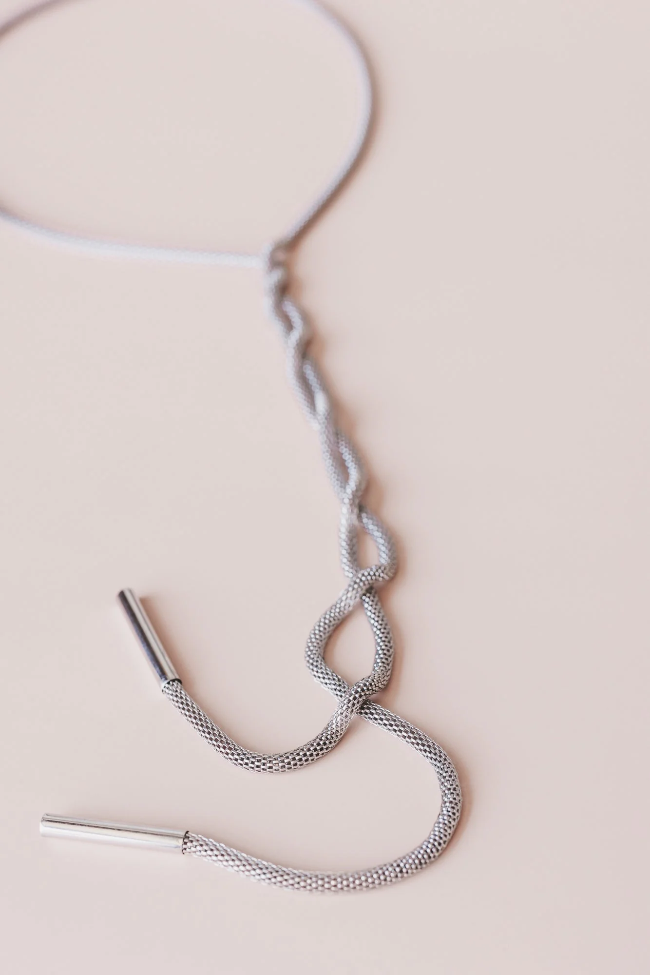 Horizon Drop Necklace - Silver - Image 4