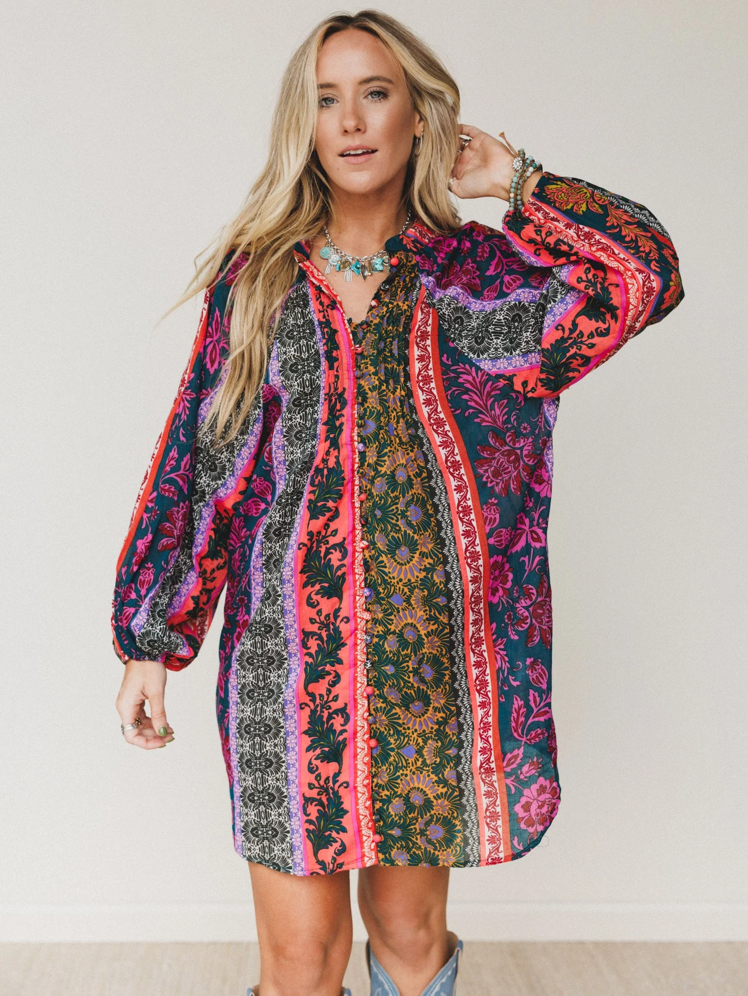 Horizon Haze Dress - Navy - Image 2