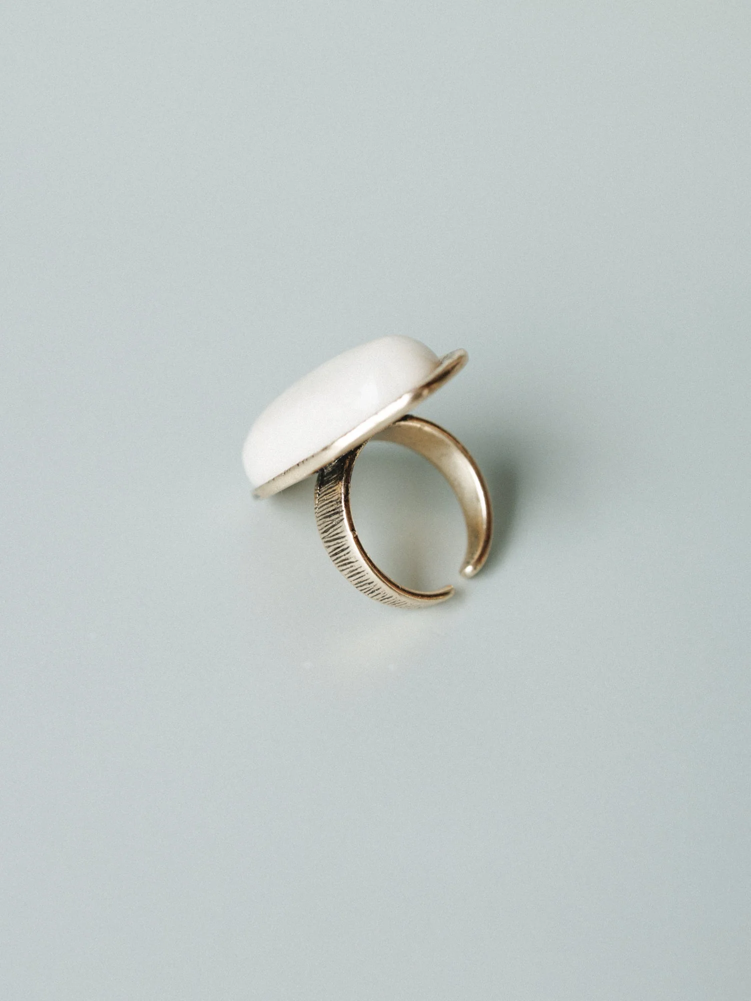 Ibiza Moon Stone Ring - White - Image 6