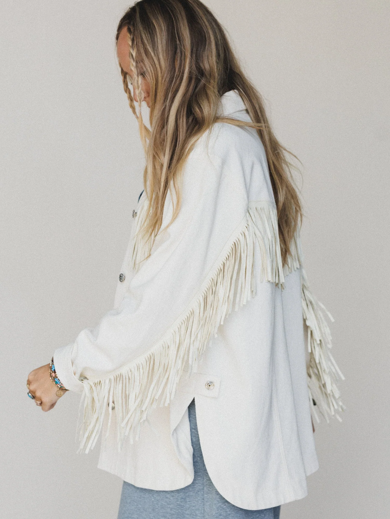 Jackson Hole Button Down Jacket - White - Image 5