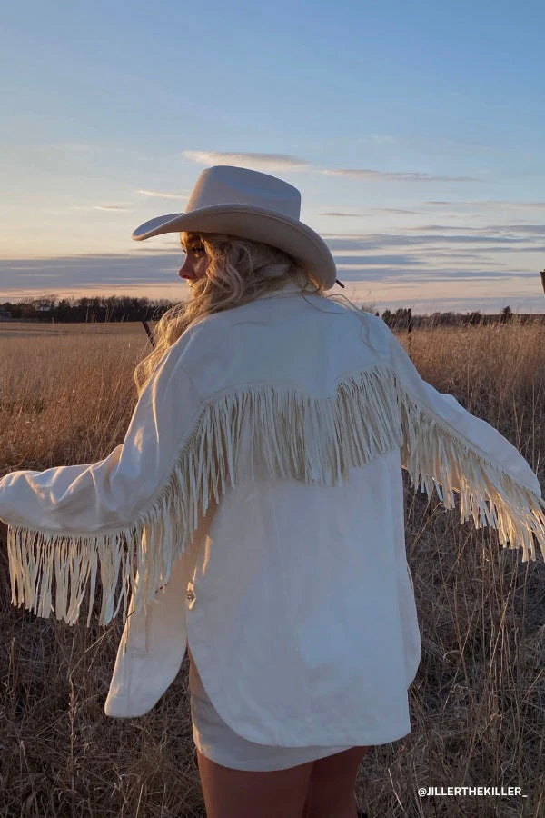 Jackson Hole Button Down Jacket - White - Image 8