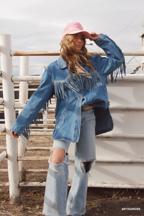 Jackson Hole Button Down Jacket - Denim - Image 4