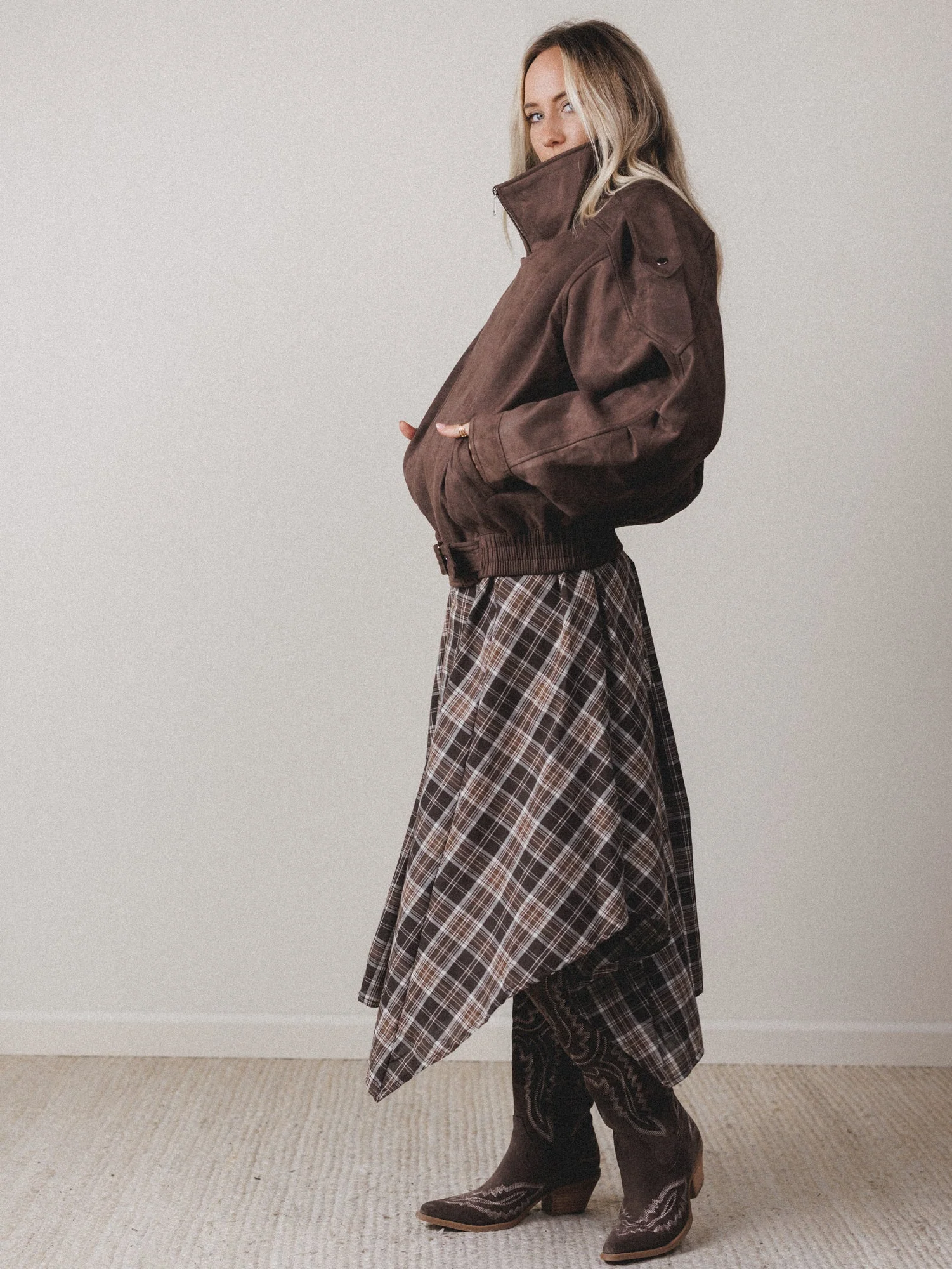 James Moto Jacket - Brown - Image 4