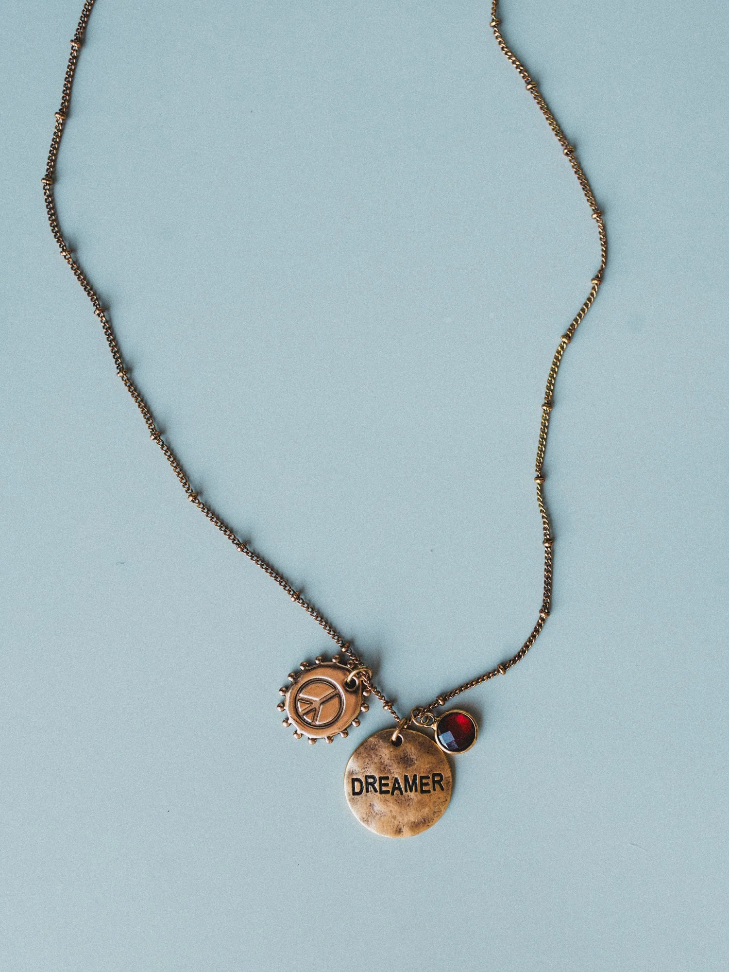 January Dreamer Birthstone Necklace - Garnet