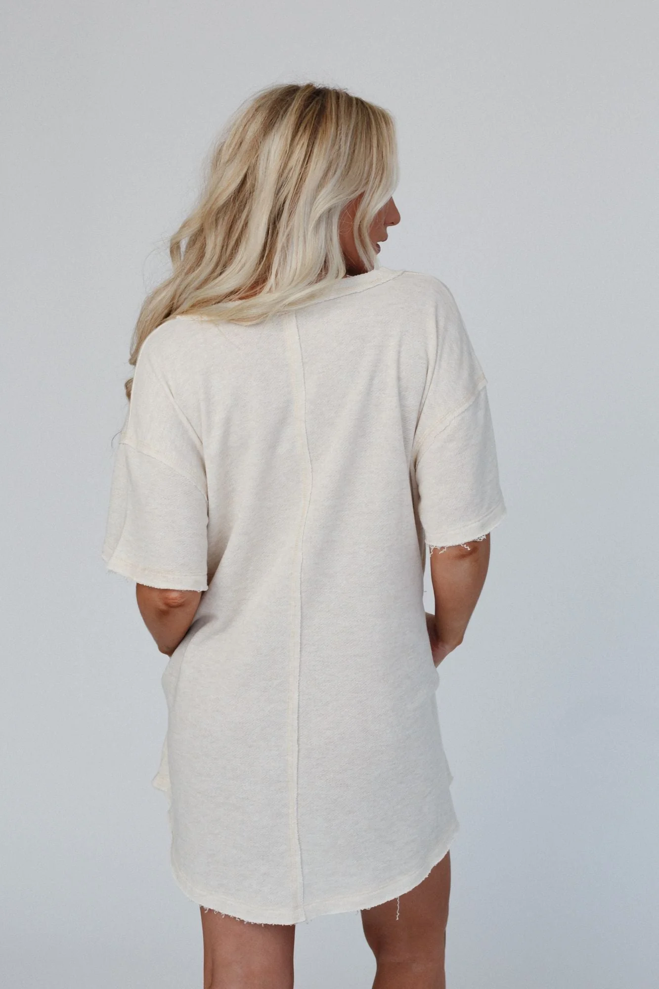 The Nest Jodi Tunic Dress - Oatmeal - Image 5