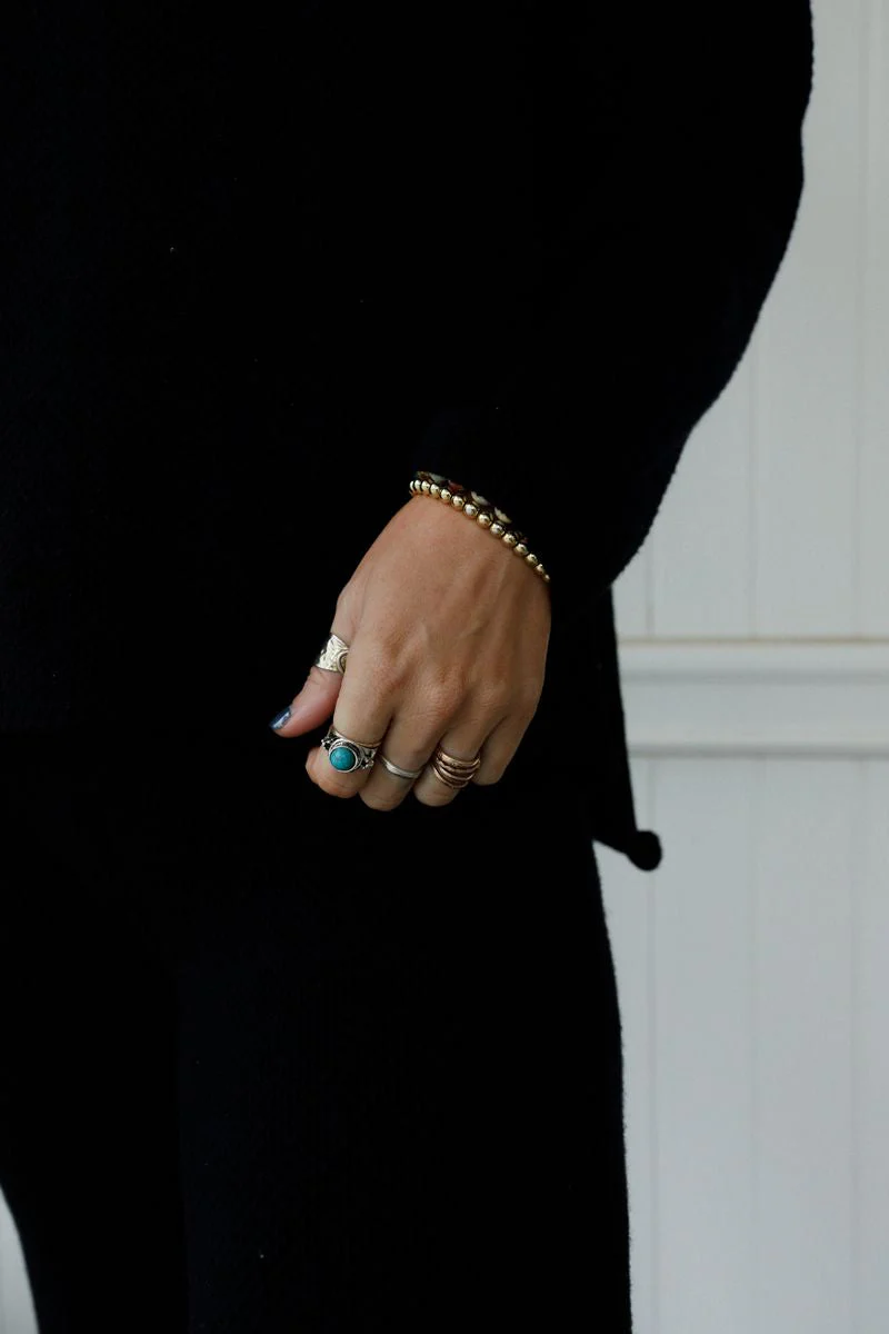 Kapalua Bay Adjustable Turquoise Ring - Silver - Image 8