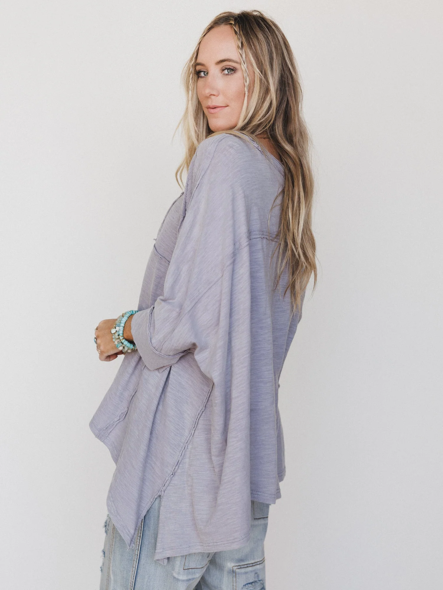 Landon Oversized Top - Lavender - Image 6