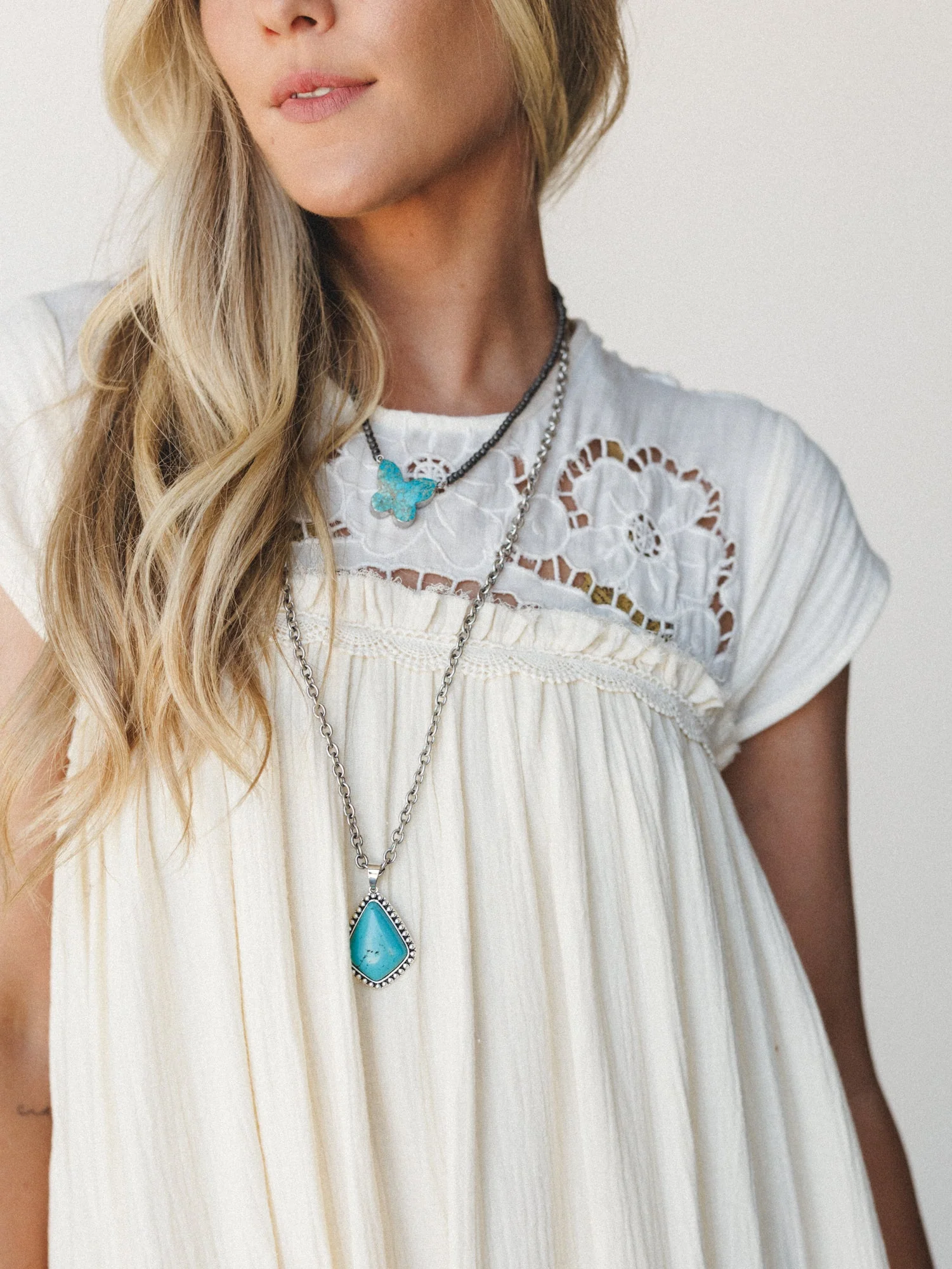 Lavender Loom Dress - Cream - Image 3