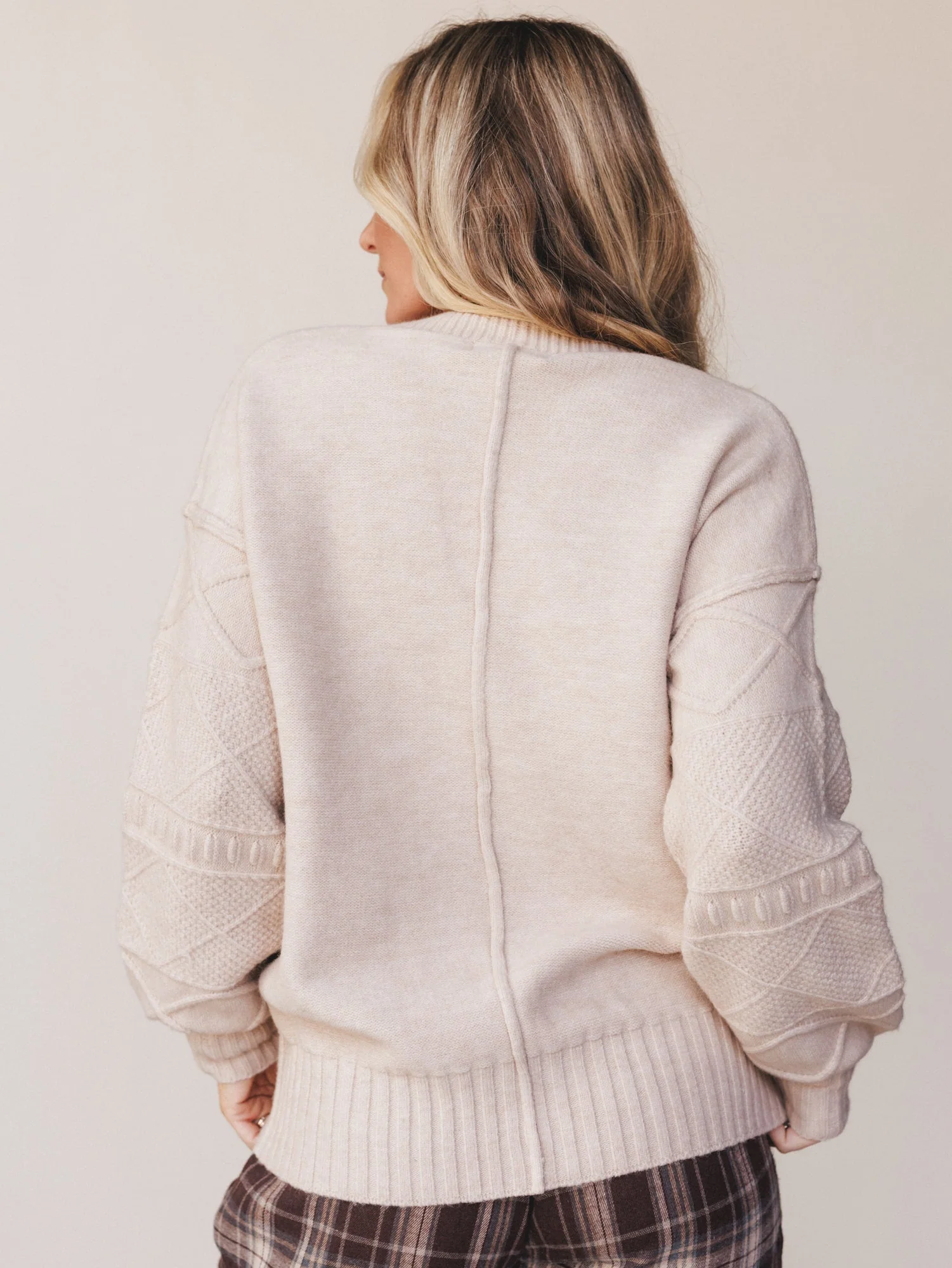 Let It Wander Cardigan - Oatmeal - Image 5