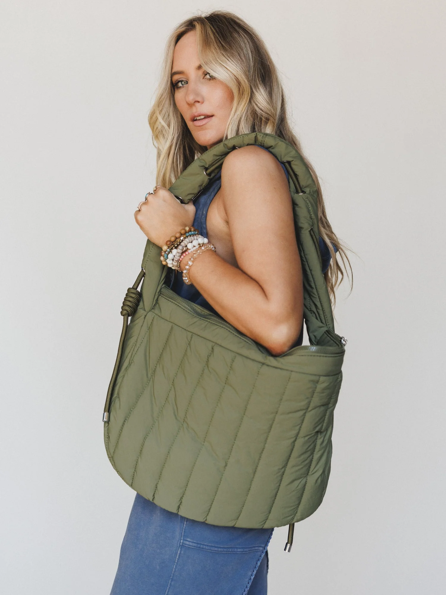 Lexi Shoulder Bag - Olive - Image 6