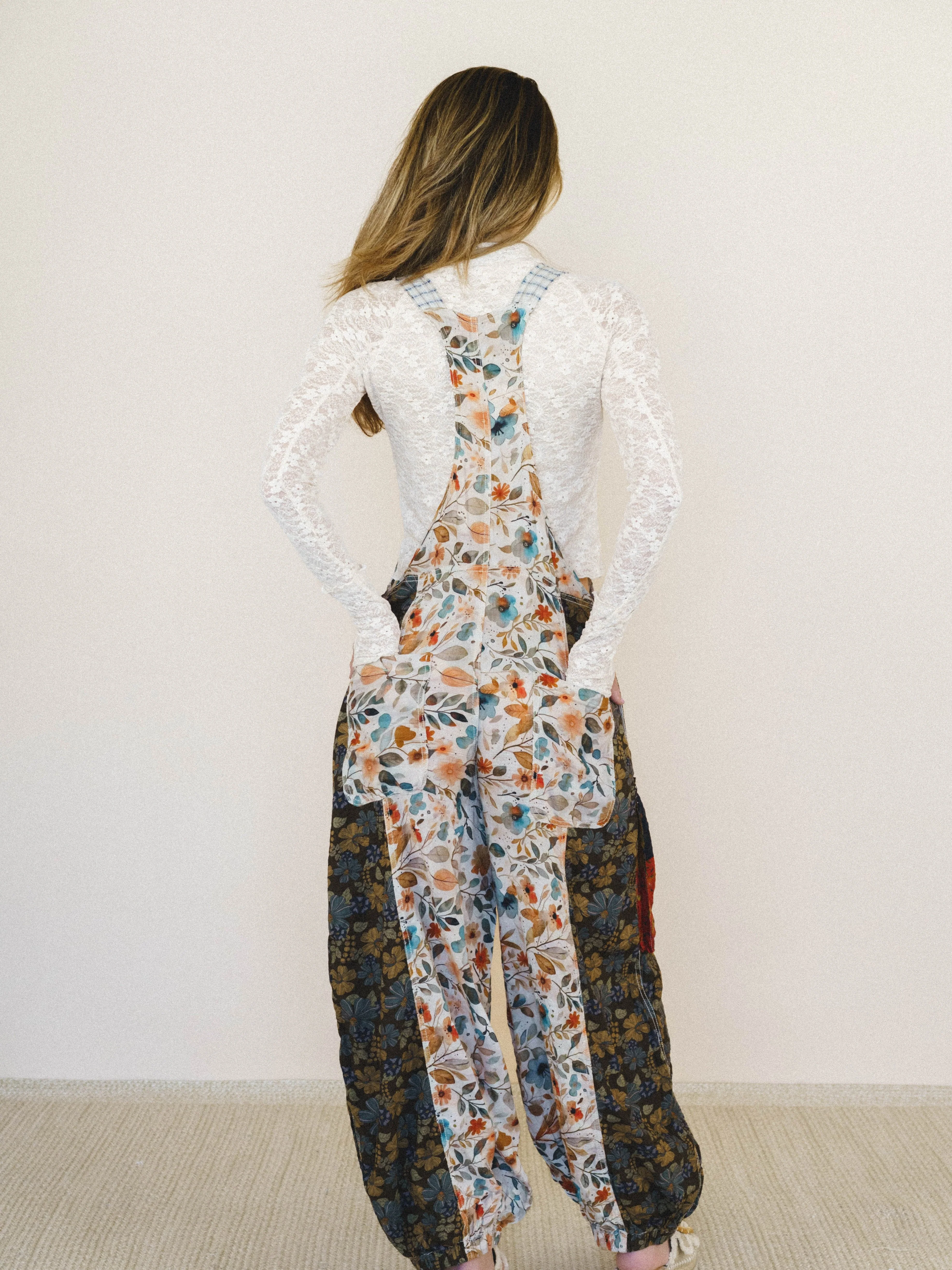 Life in Bloom Overalls - Natural Multi - Image 3