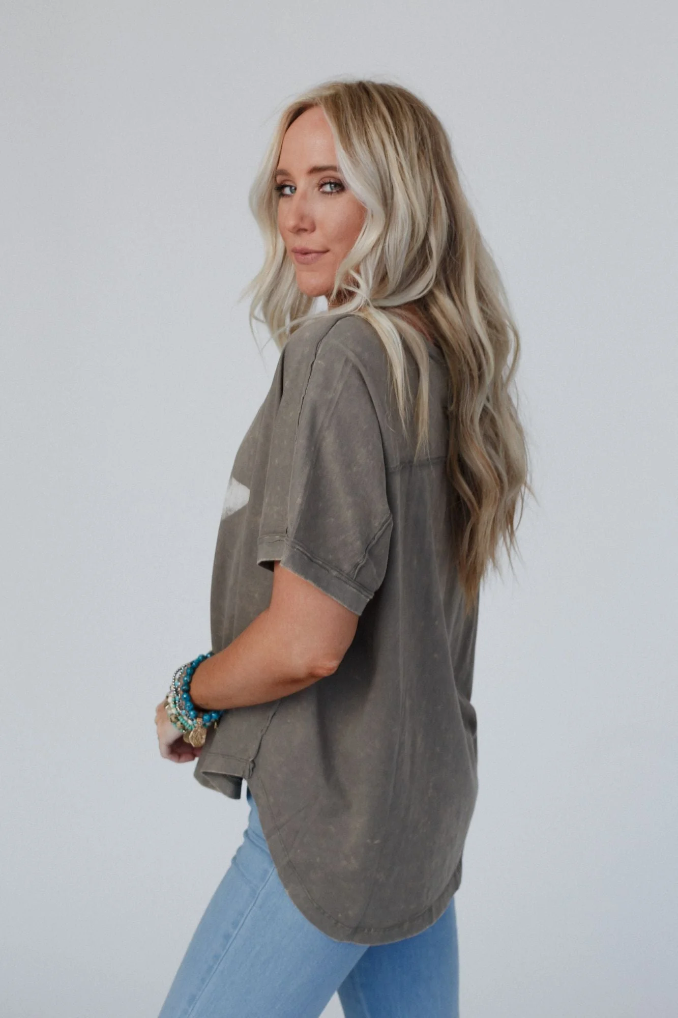 Lone Star Statement Top - Olive - Image 3