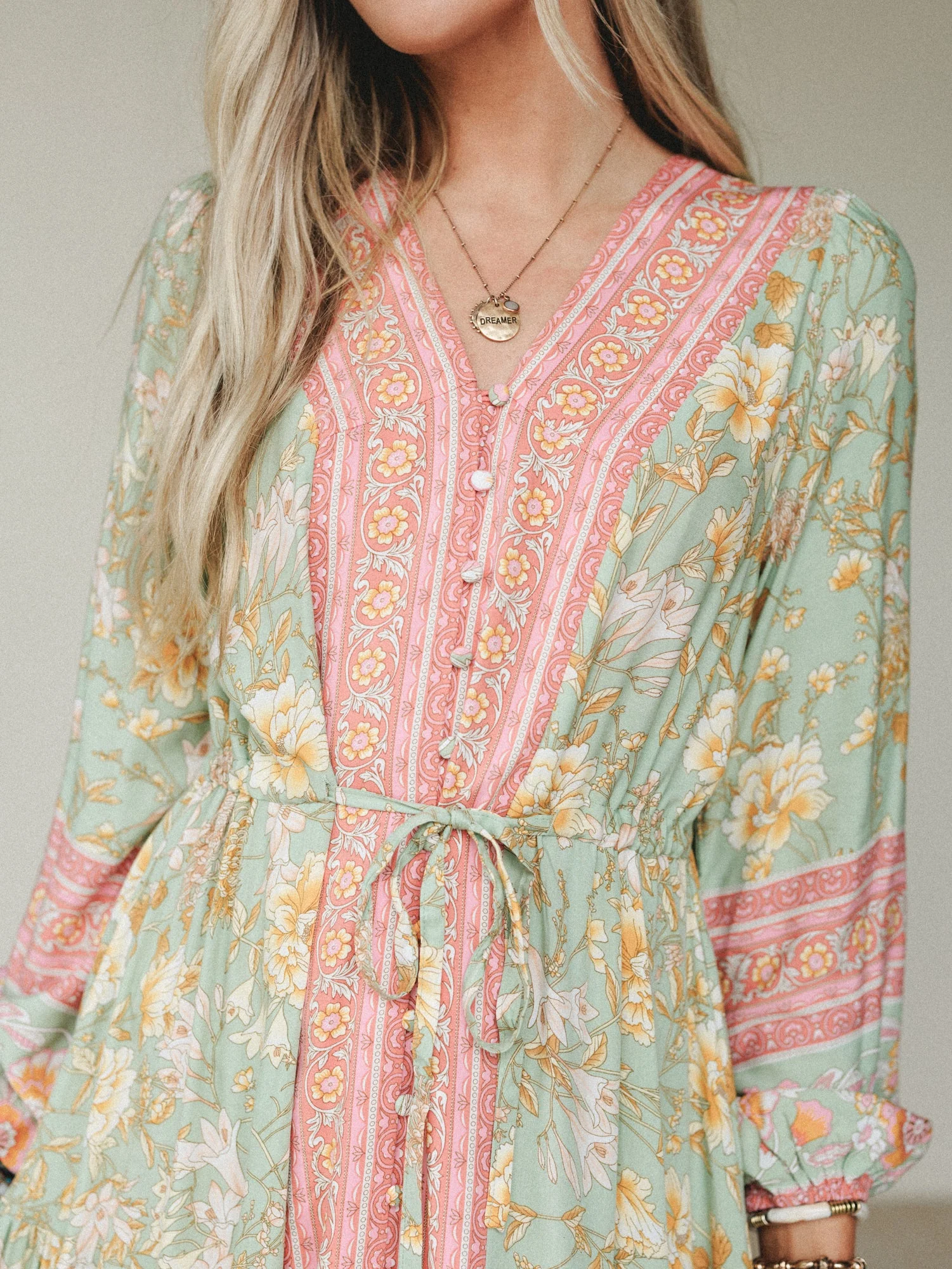 Lost in The Wind Maxi Dress - Sage - Image 3