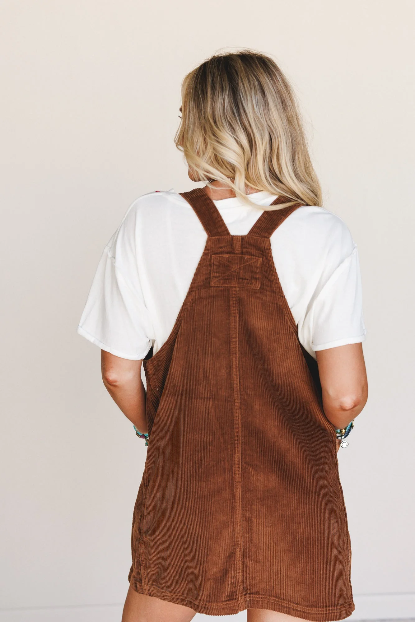 Lou Lou Overalls Dress - Camel - Image 6
