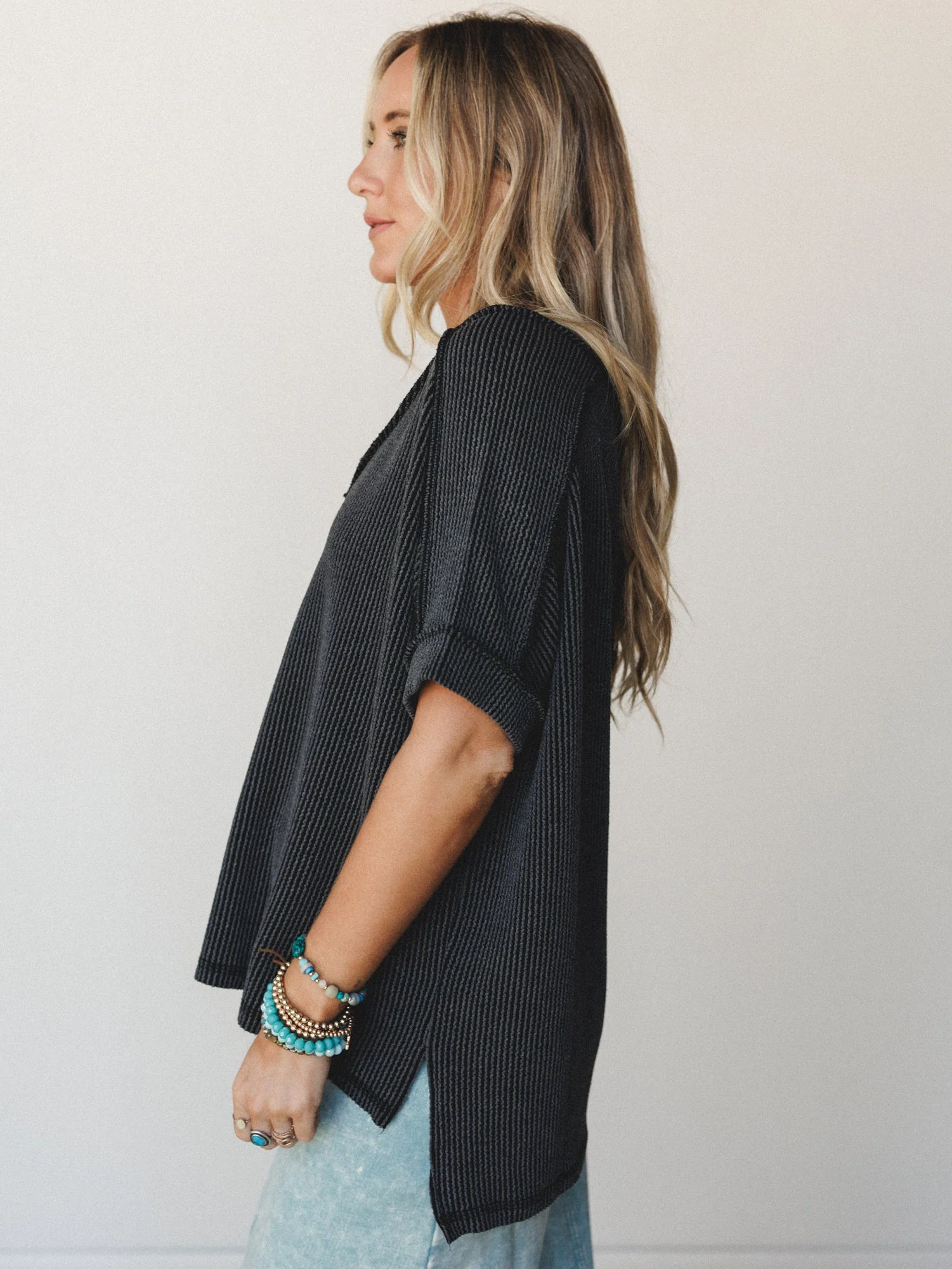Lounge Town Tee - Charcoal - Image 2