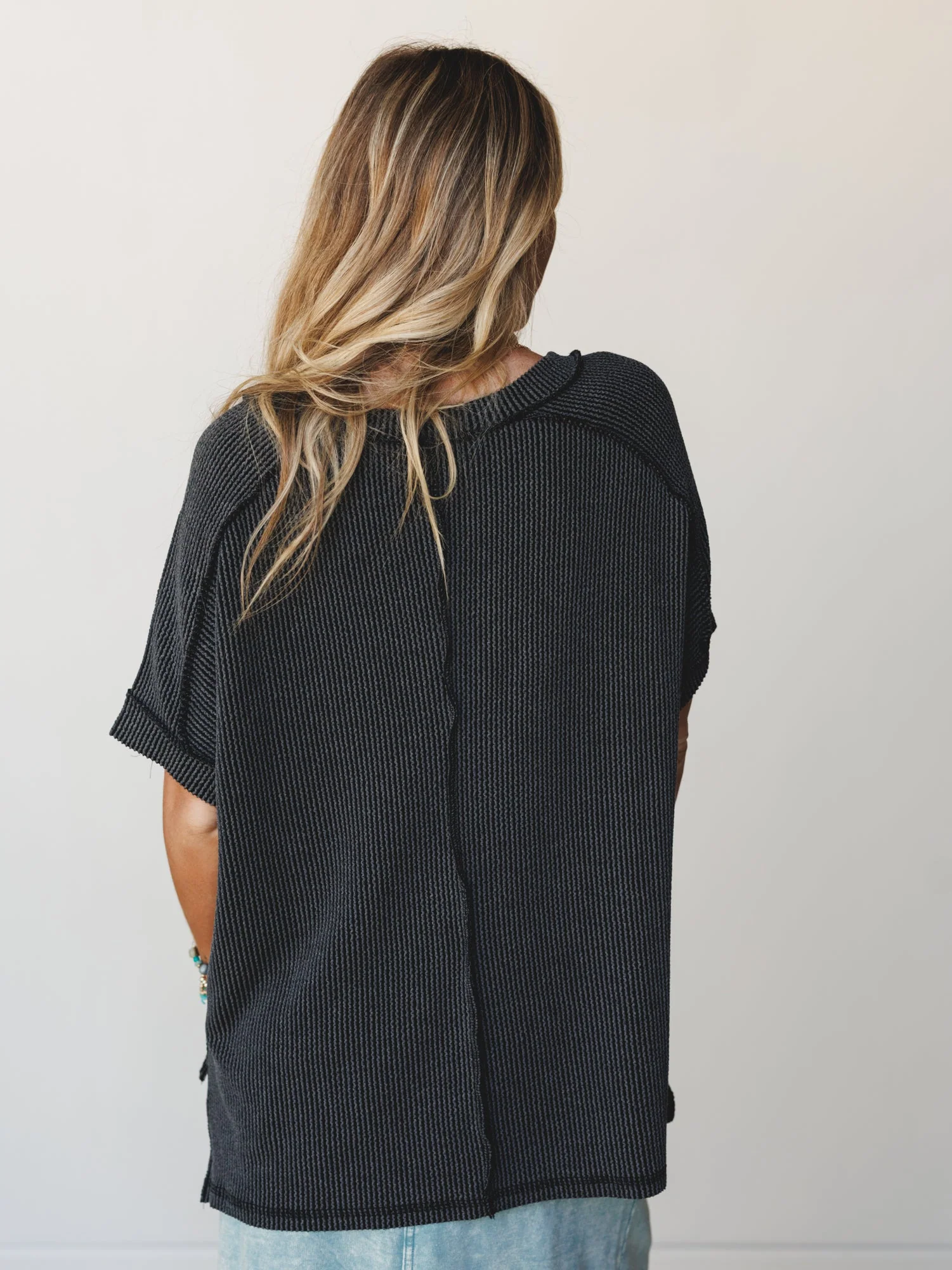 Lounge Town Tee - Charcoal - Image 4