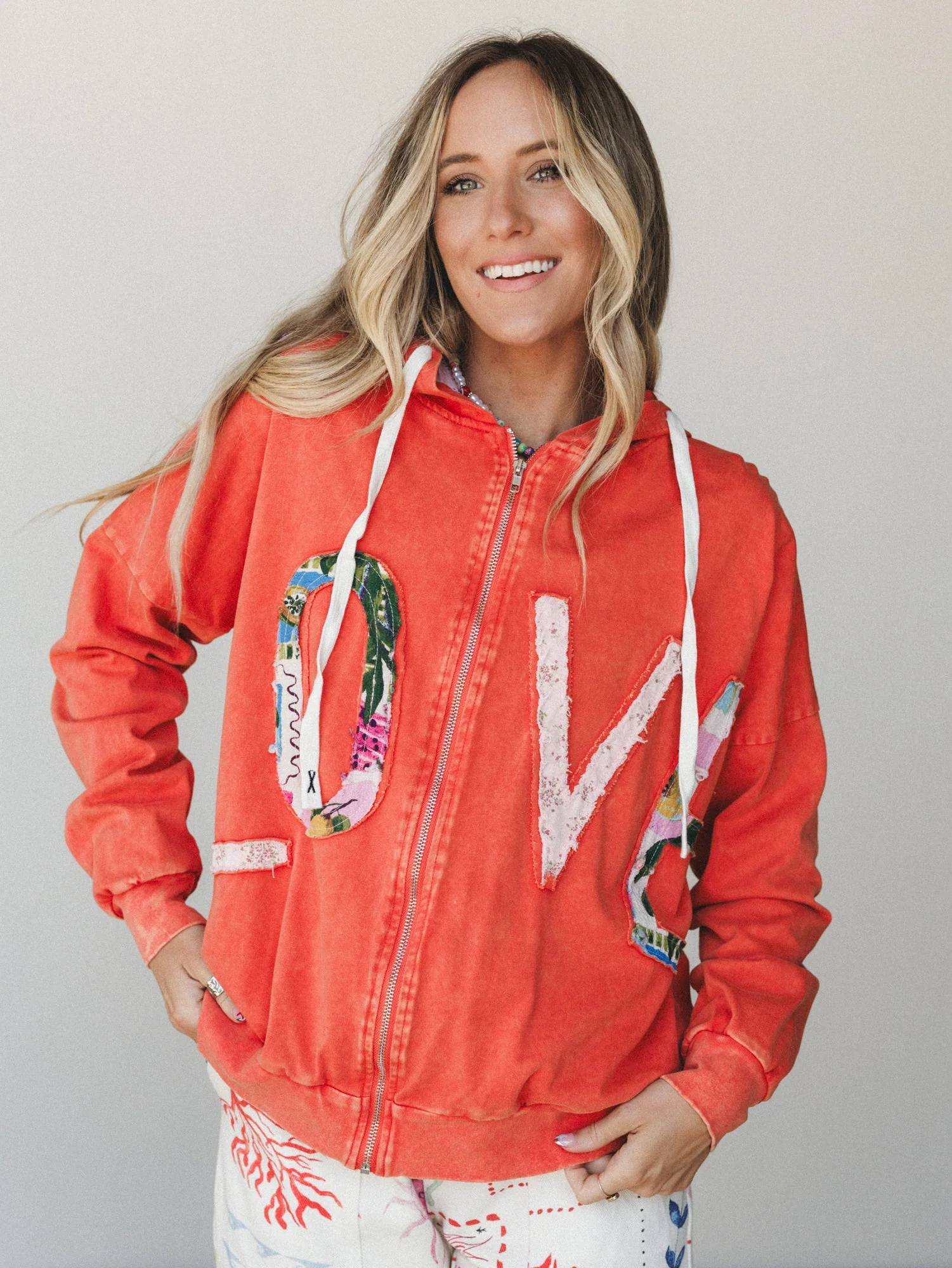 Love for all Jacket - Orange - Image 3