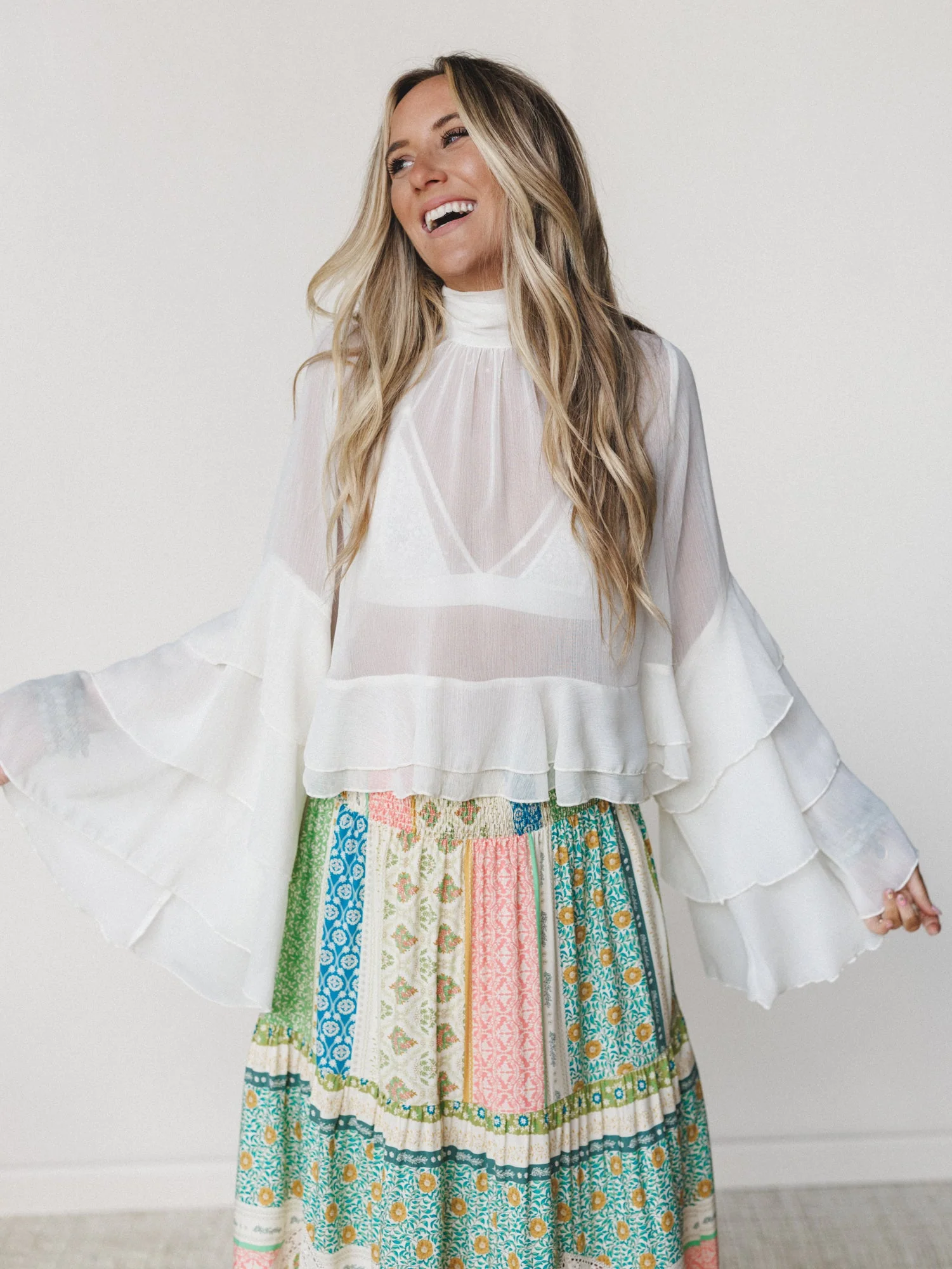 Love in Bloom Blouse
 - Cream - Image 7