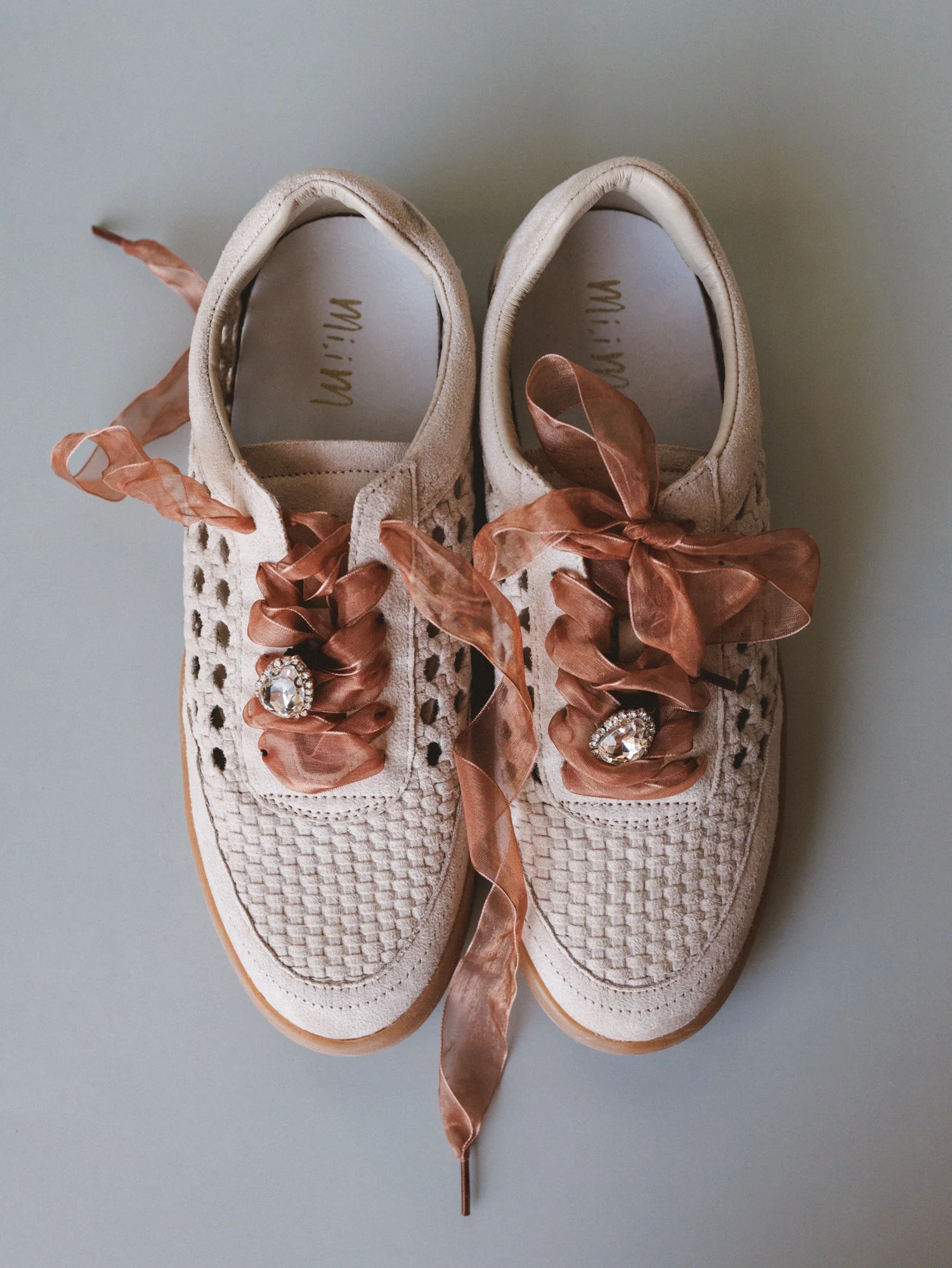 Love Me Woven Sneakers - Beige - Image 2