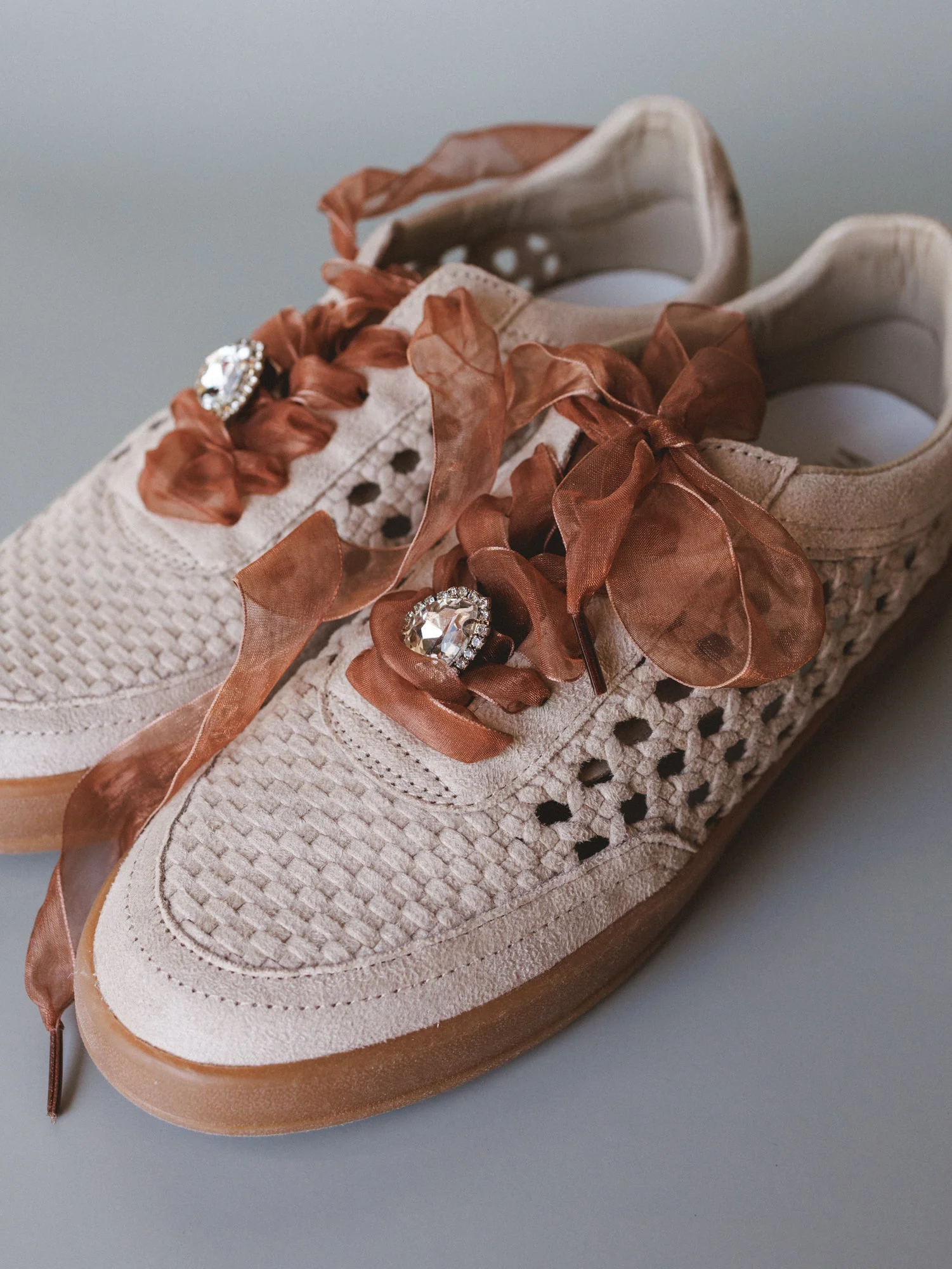 Love Me Woven Sneakers - Beige - Image 3