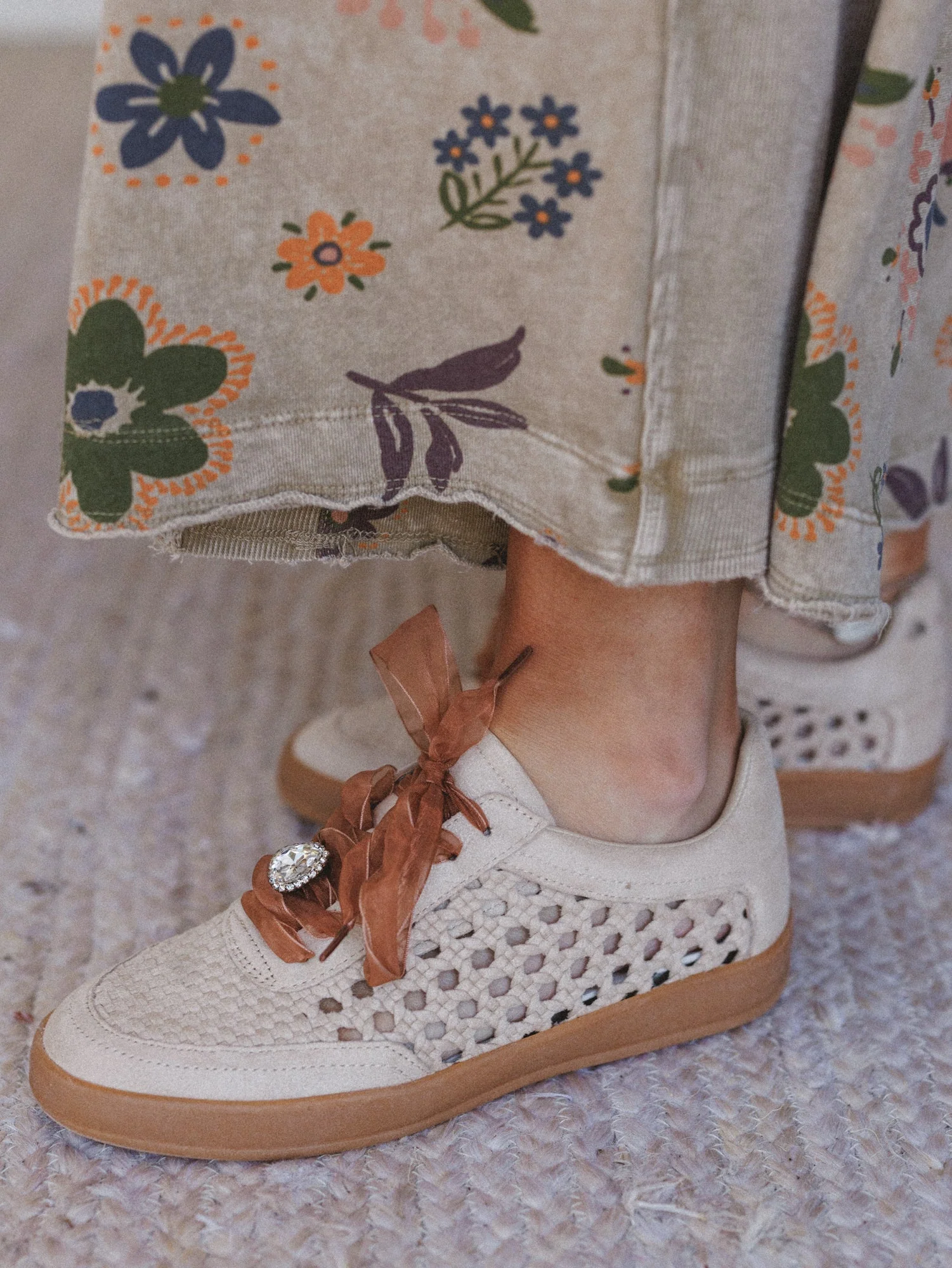 Love Me Woven Sneakers - Beige - Image 6