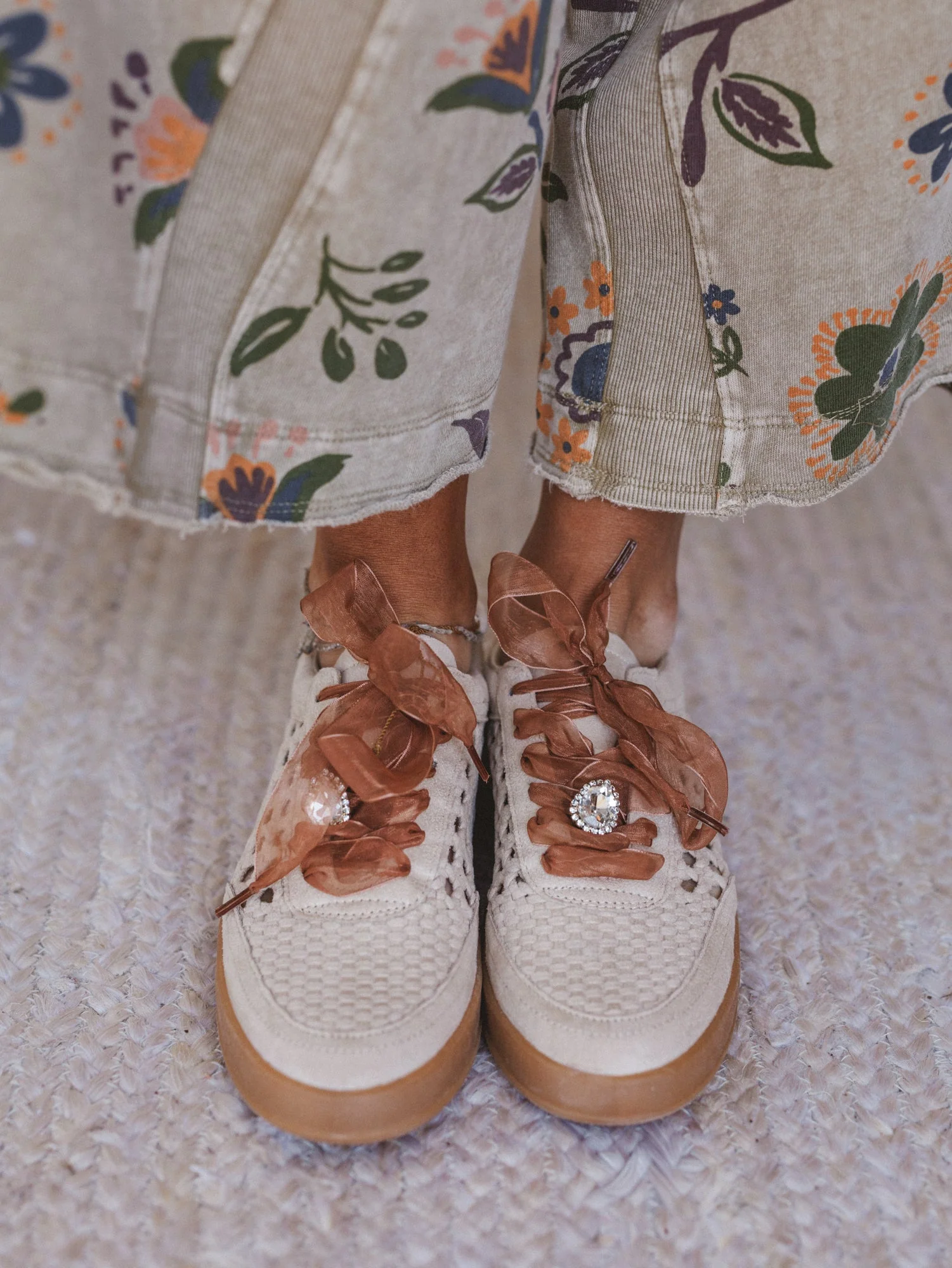 Love Me Woven Sneakers - Beige - Image 7