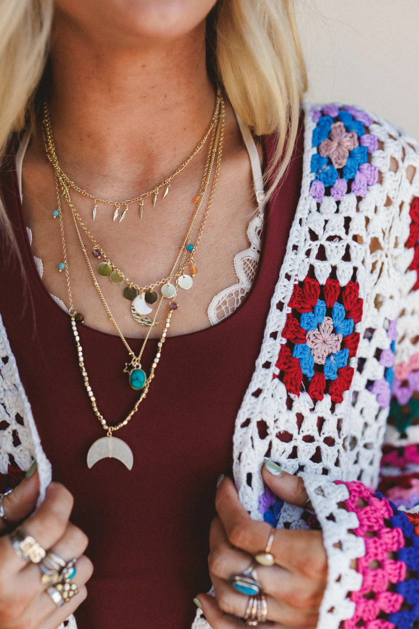 Lucid Love Layered Necklace - Gold - Image 2