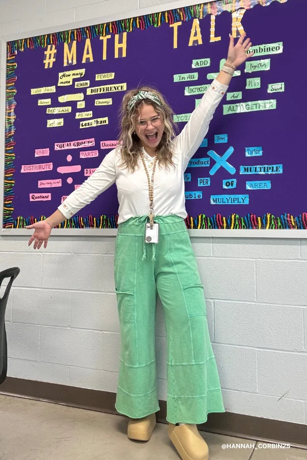 Lucky One Wide Leg Pant - Green