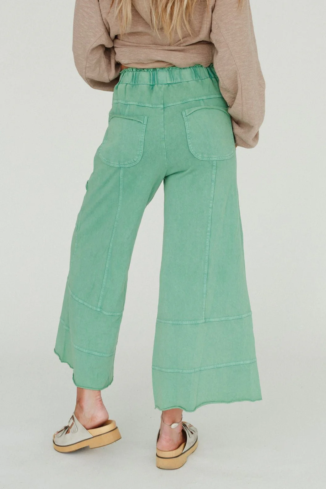Lucky One Wide Leg Pant - Green - Image 4