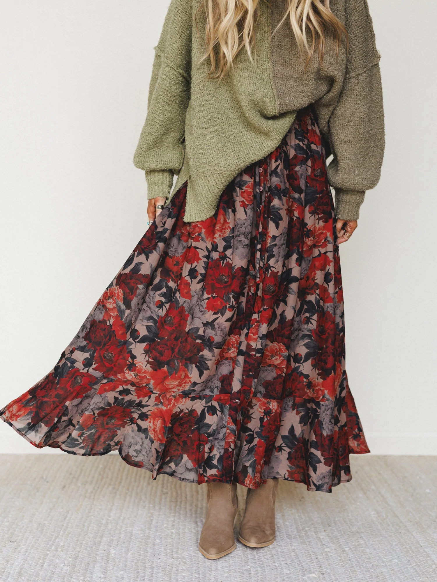 Lunar Bloom Skirt - Natural - Image 2