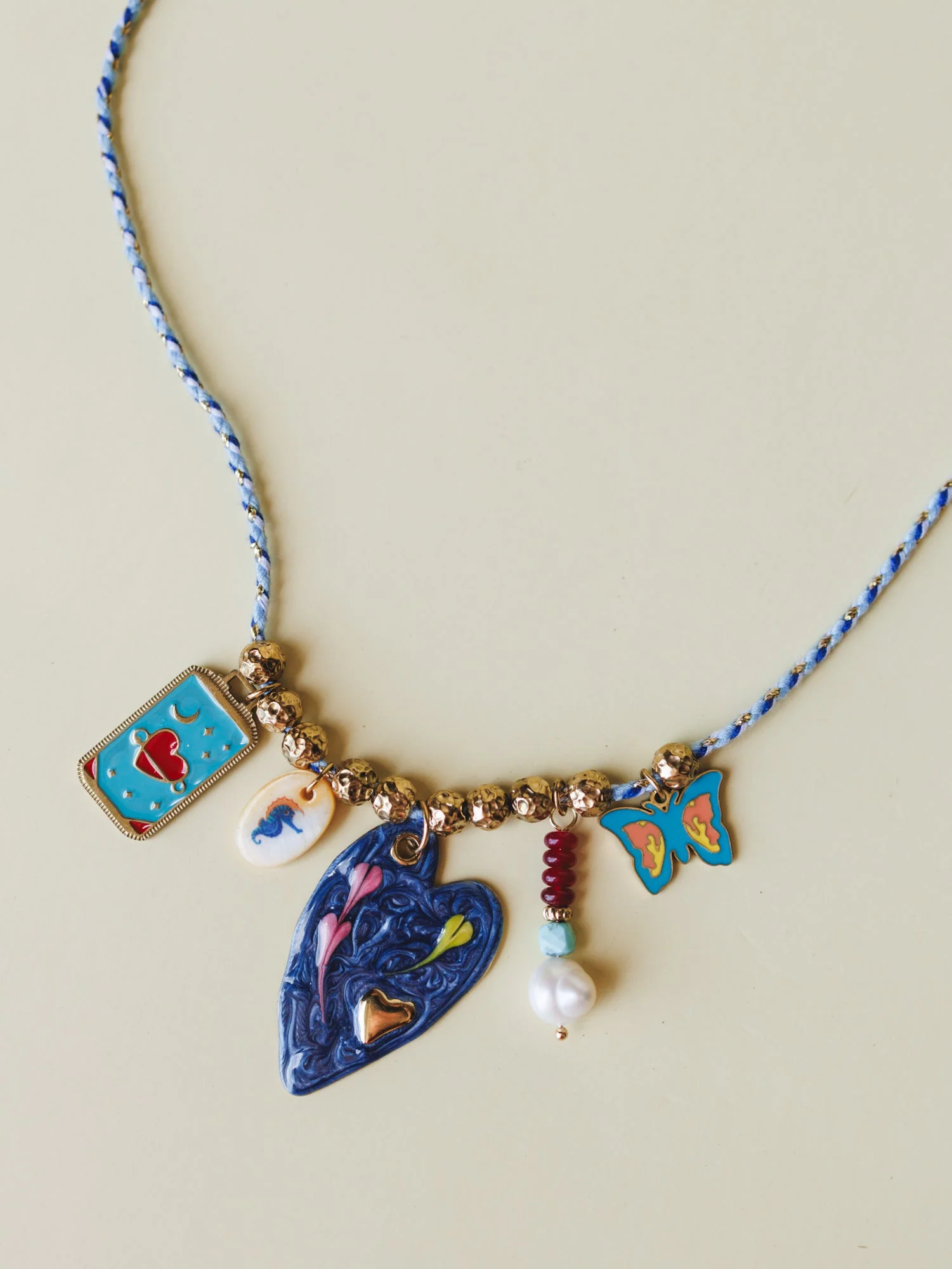 Madison Necklace - Navy - Image 3
