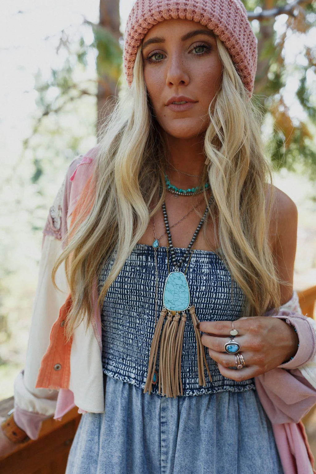 Magnified Spirit Necklace - Turquoise - Image 3