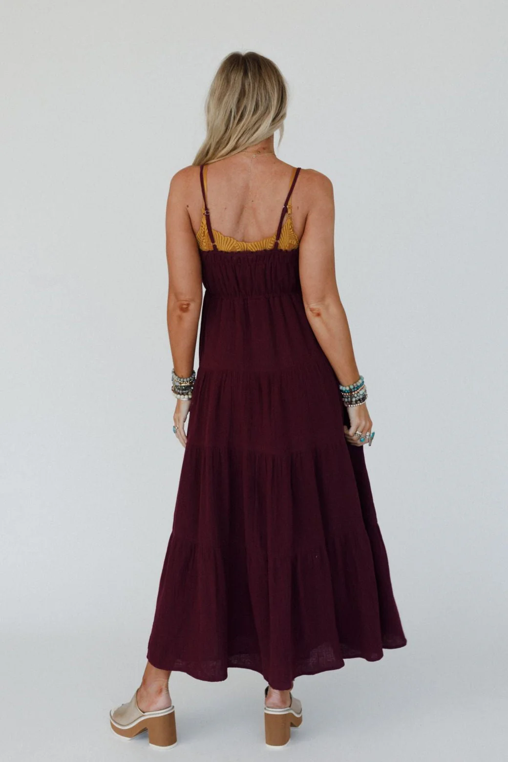 Maven Smocked Maxi Dress - Plum - Image 3